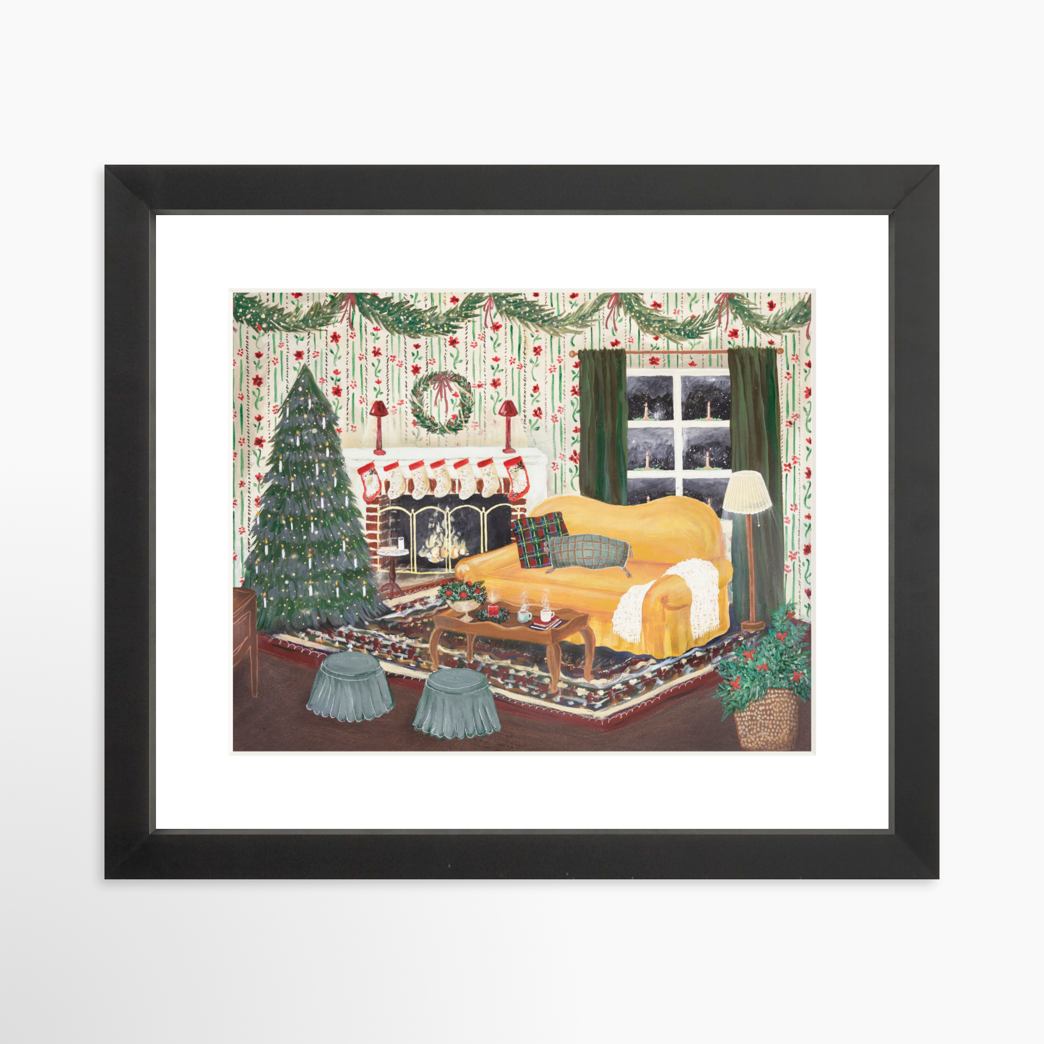 10x8 / Black Frame + White Mat