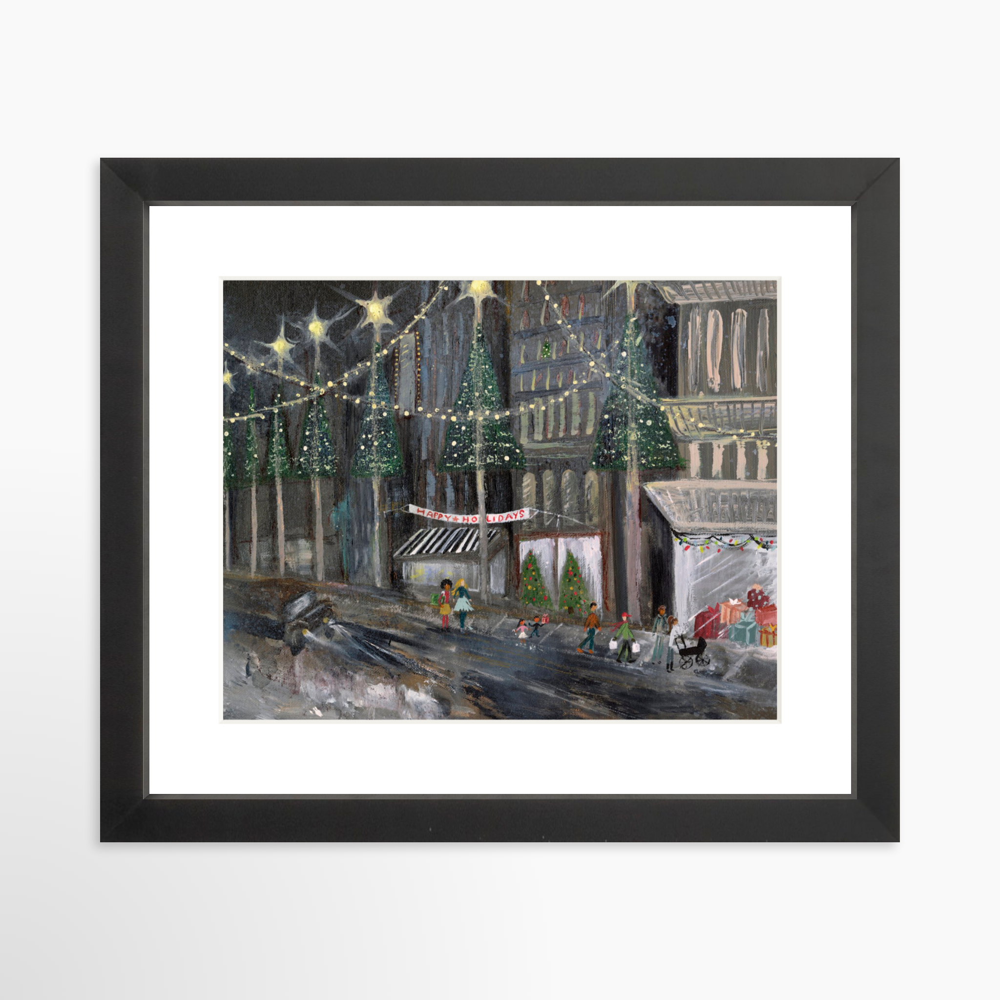 10x8 / Black Frame + White Mat