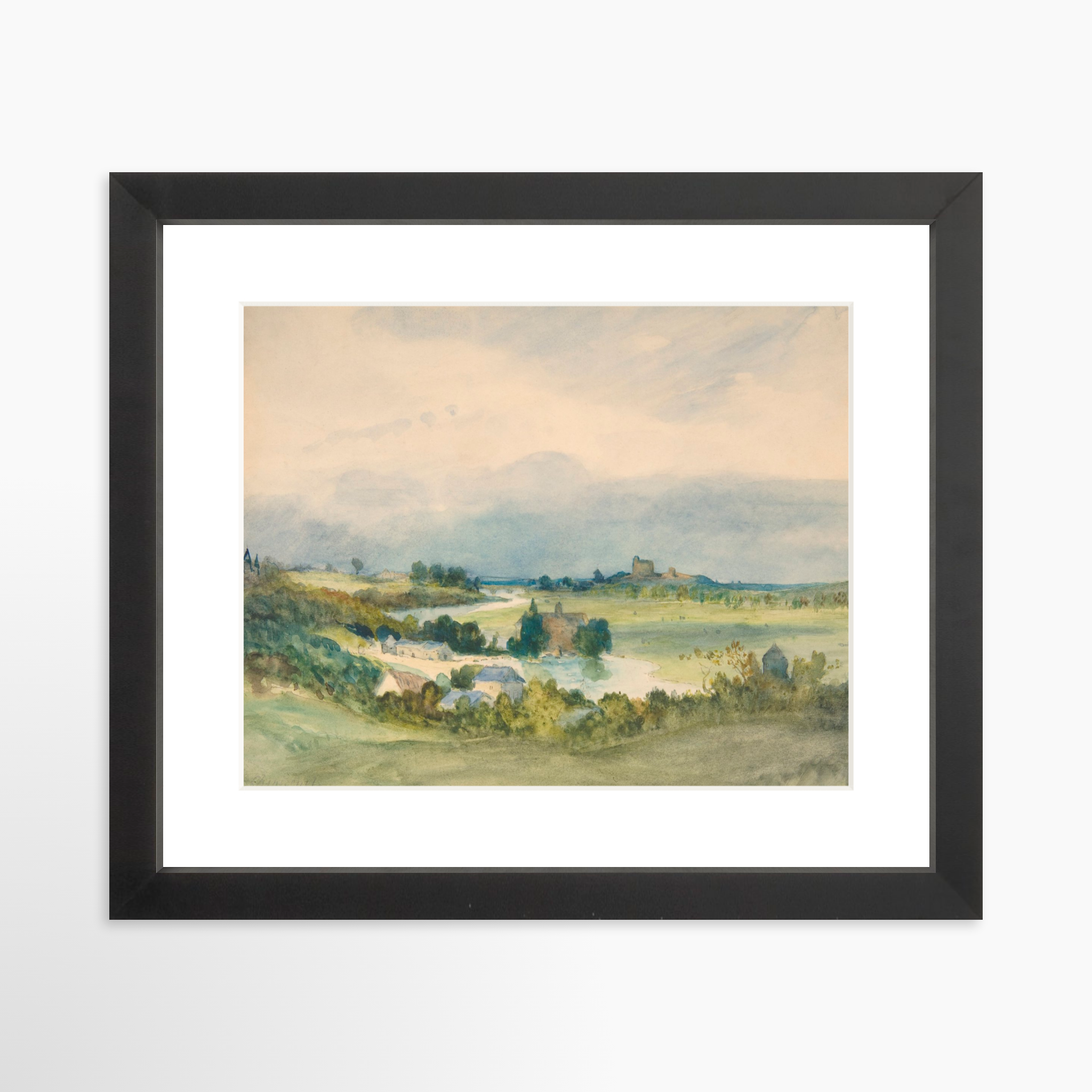 10x8 / Black Frame + White Mat