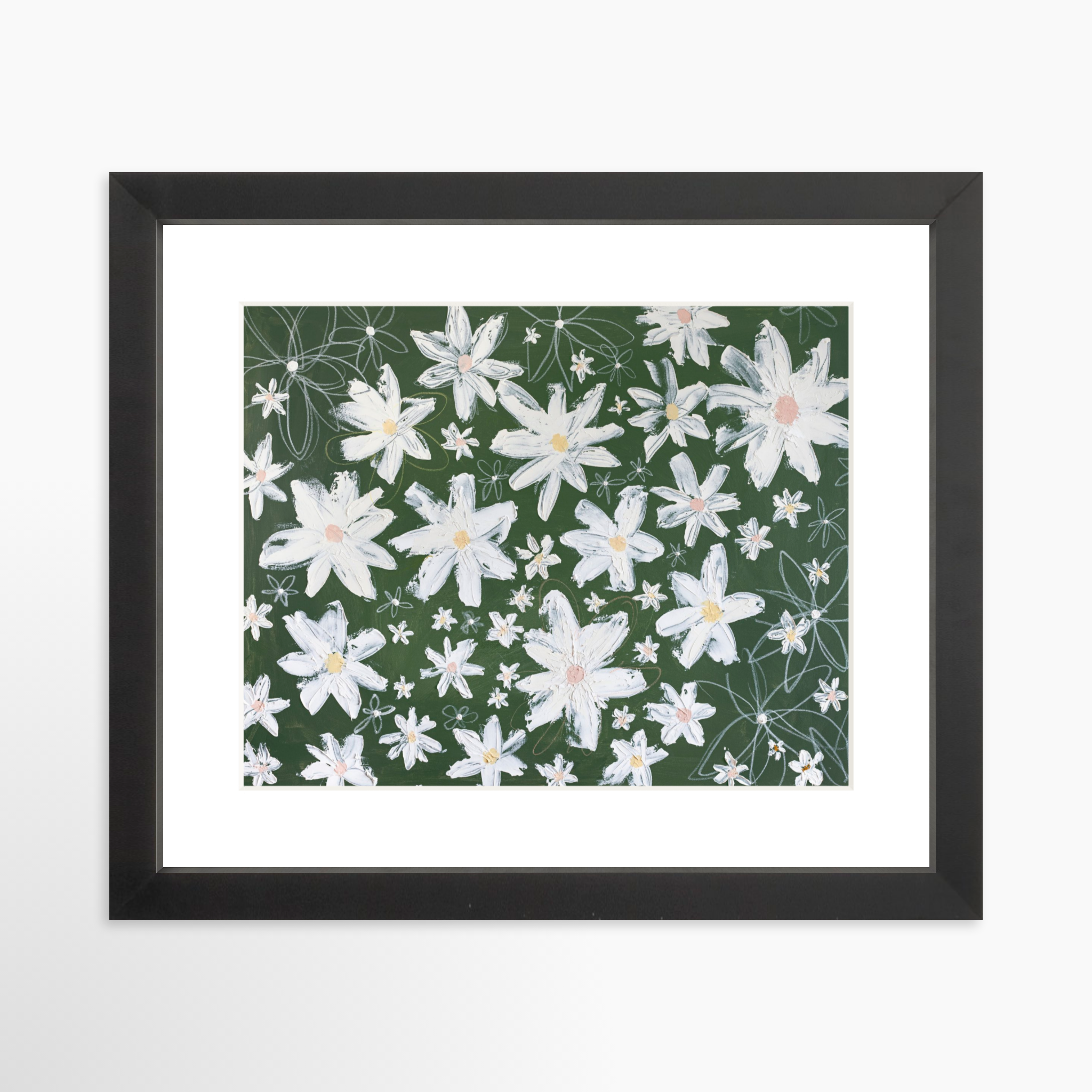10x8 / Black Frame + White Mat