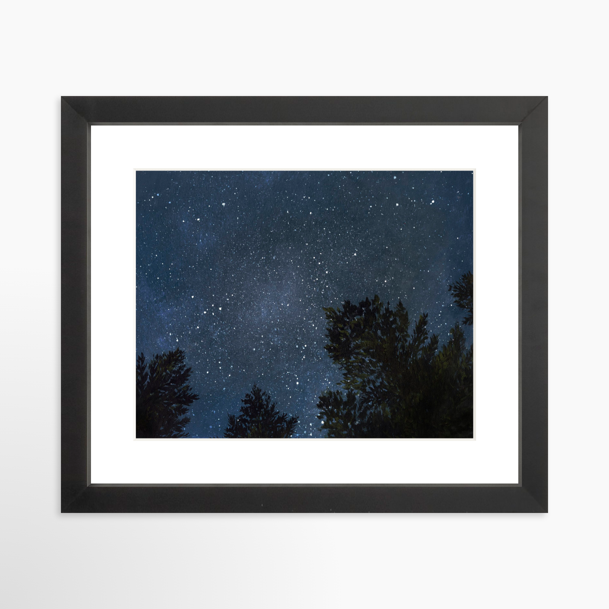 10x8 / Black Frame + White Mat