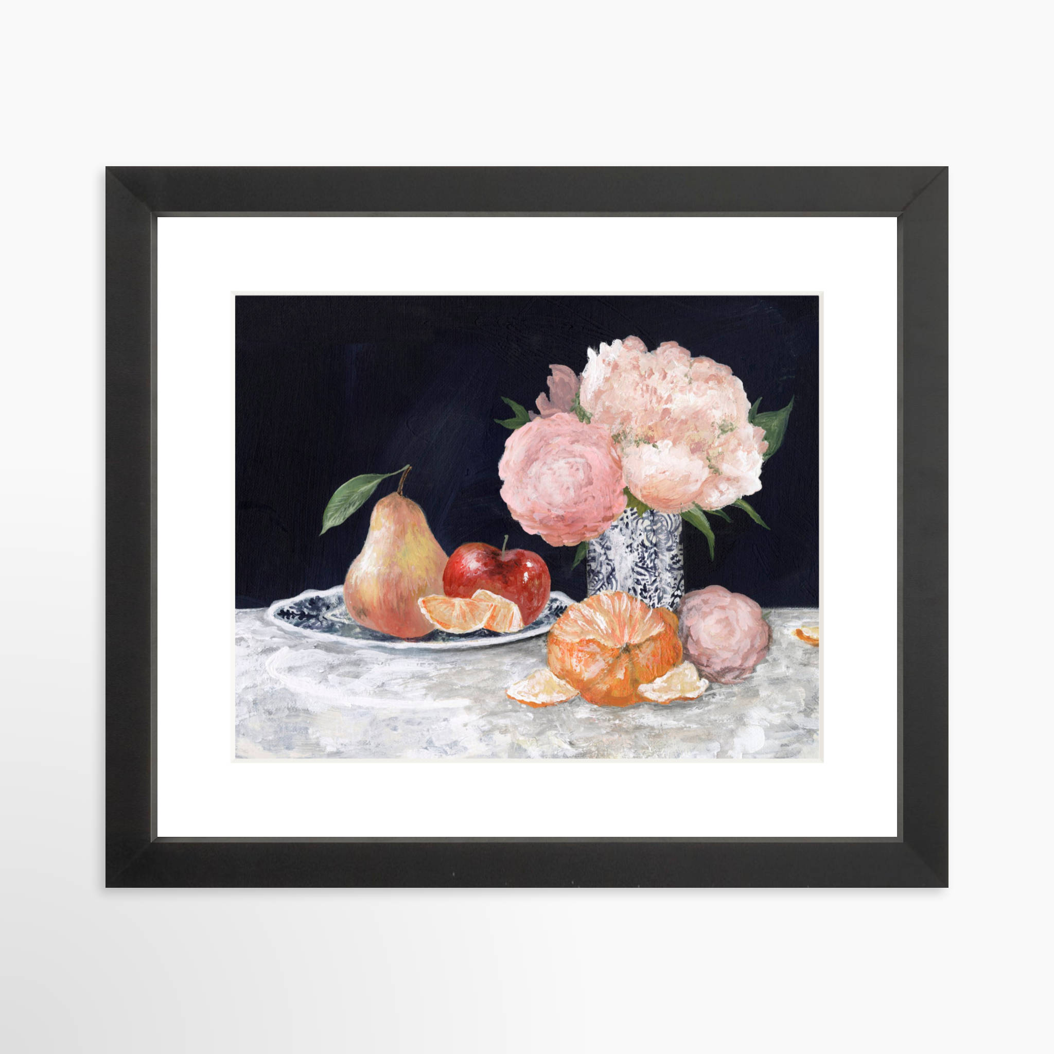 10x8 / Black Frame + White Mat