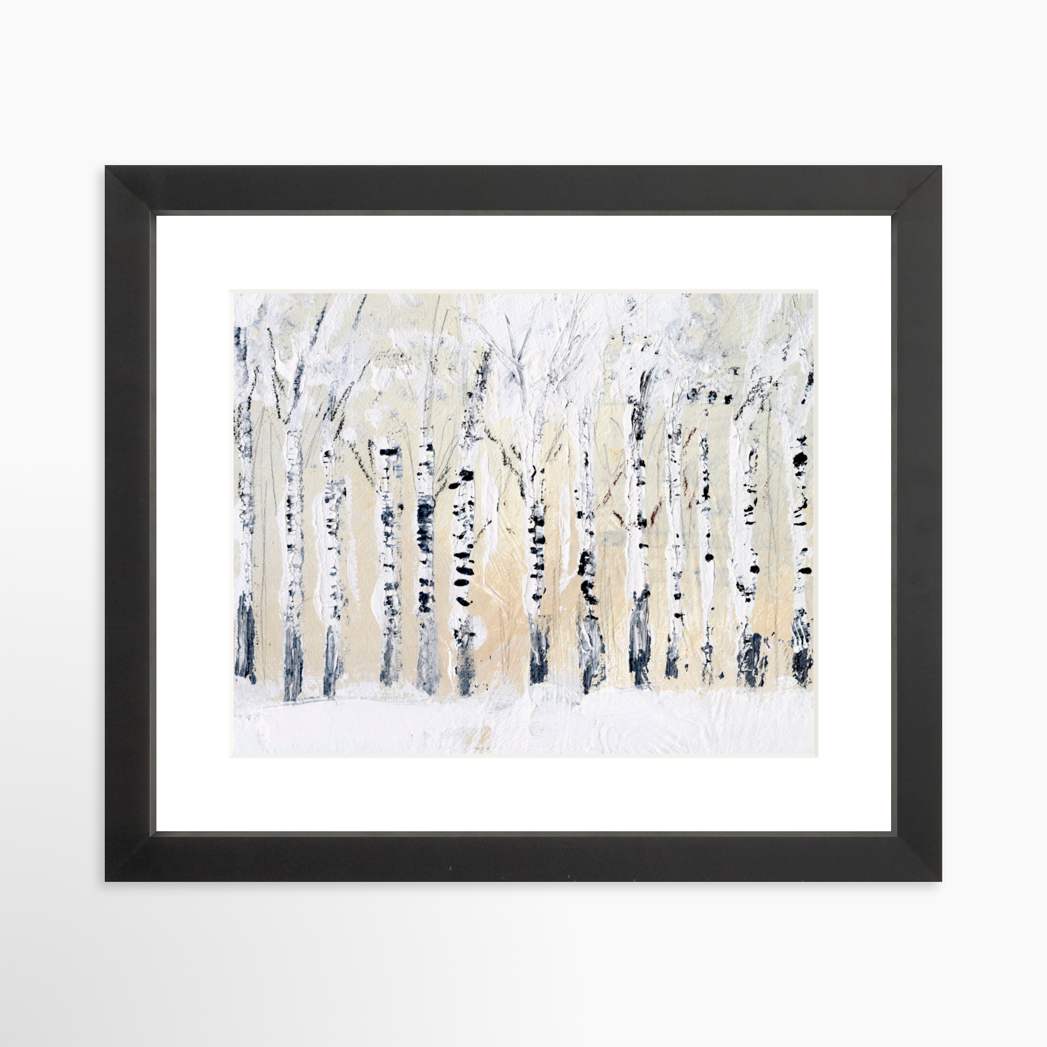 10x8 / Black Frame + White Mat