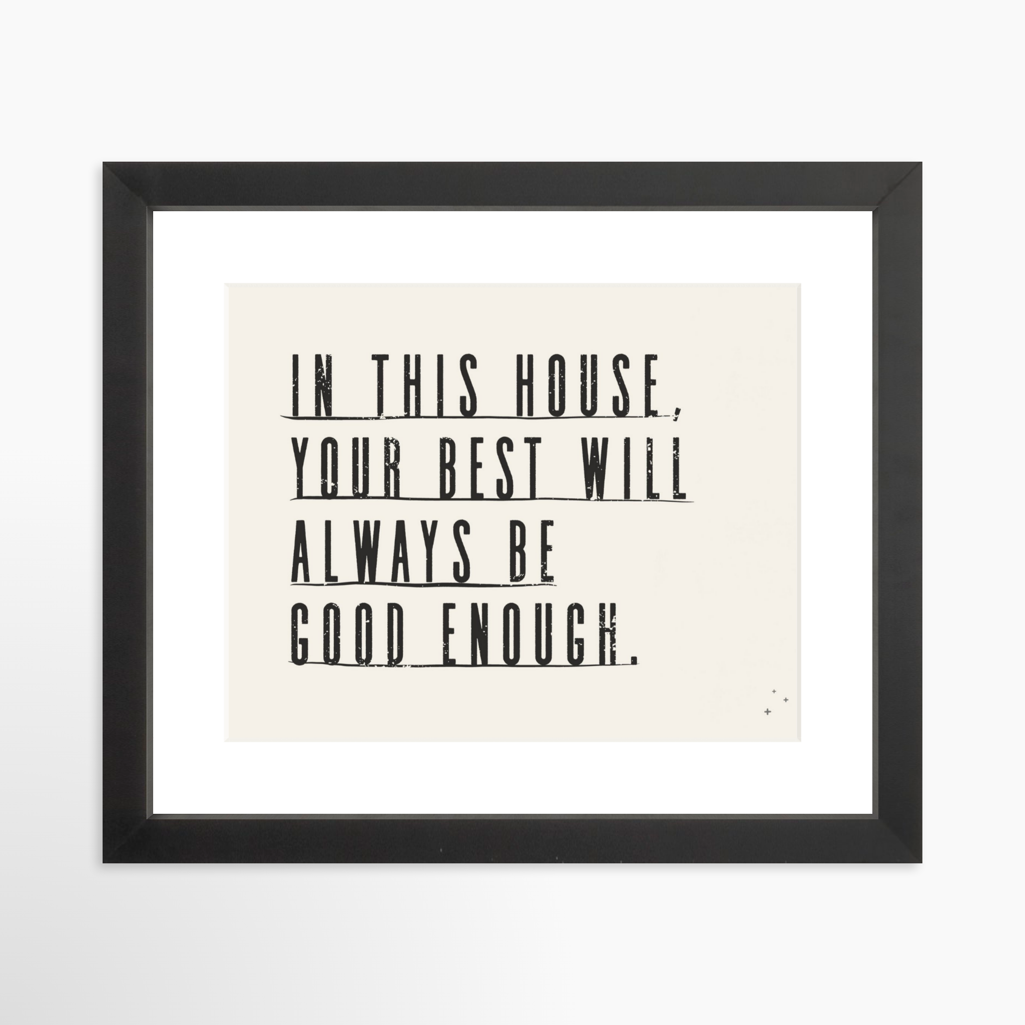 10x8 / Black Frame + White Mat