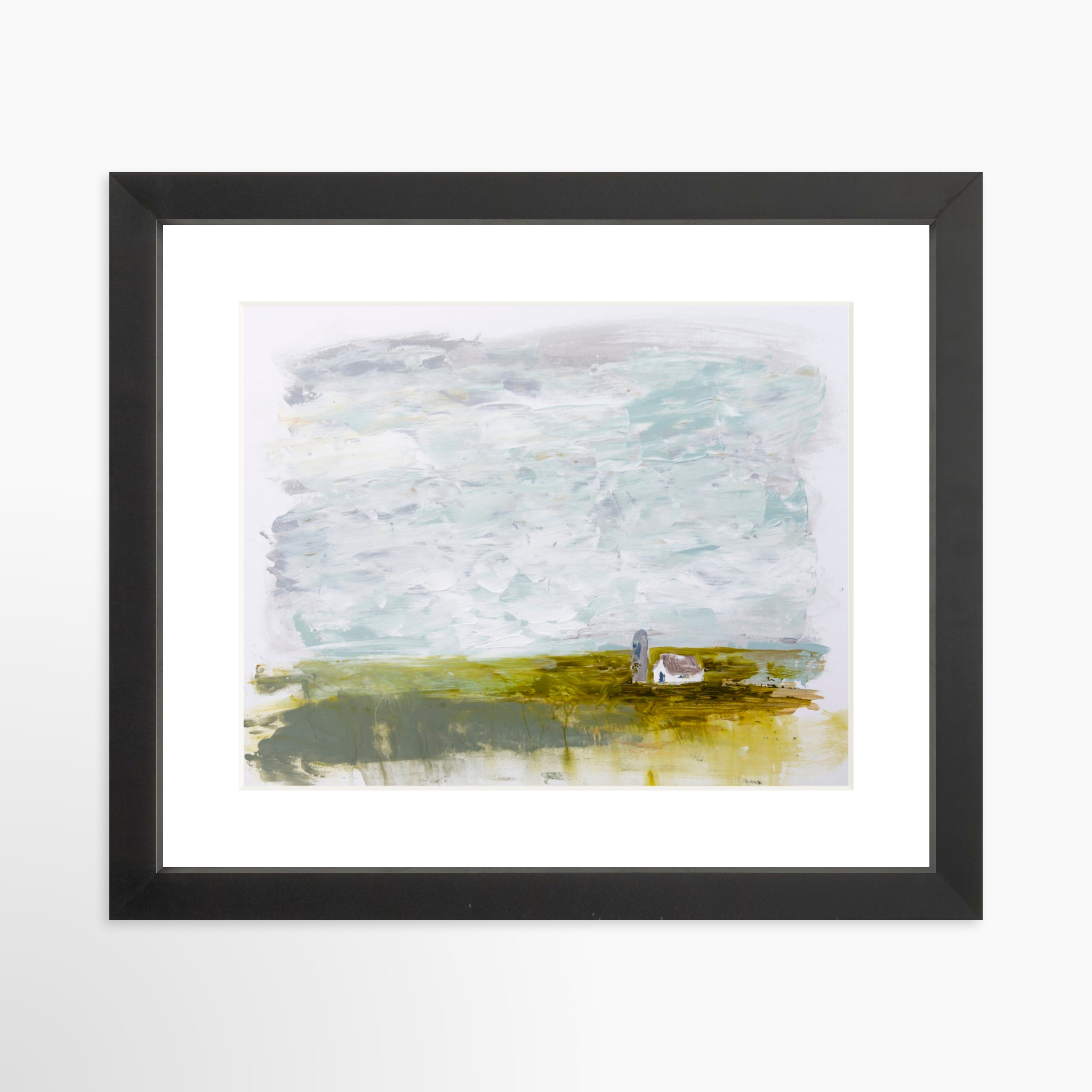 10x8 / Black Frame + White Mat