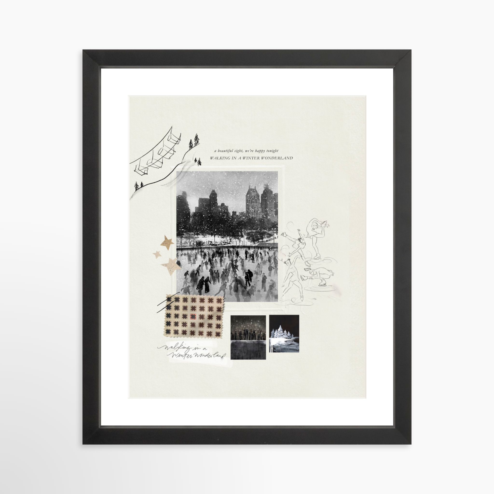 11x14 / Black Frame + White Mat