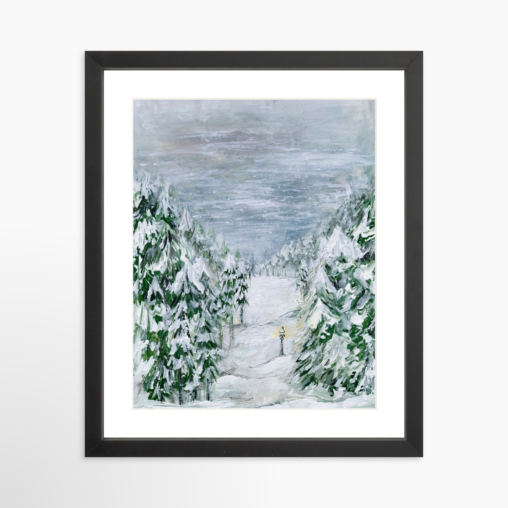 11x14 / Black Frame + White Mat
