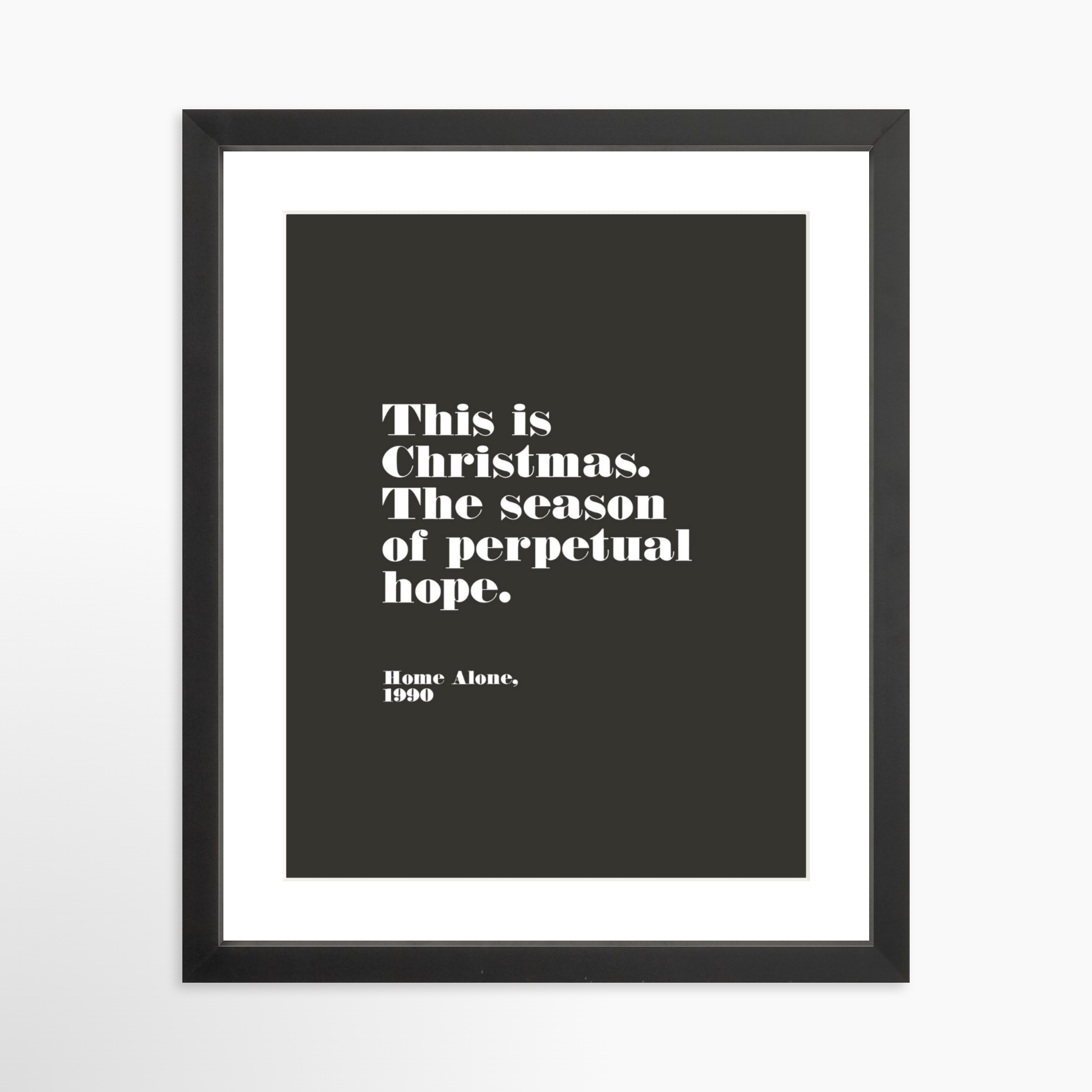 11x14 / Black Frame + White Mat