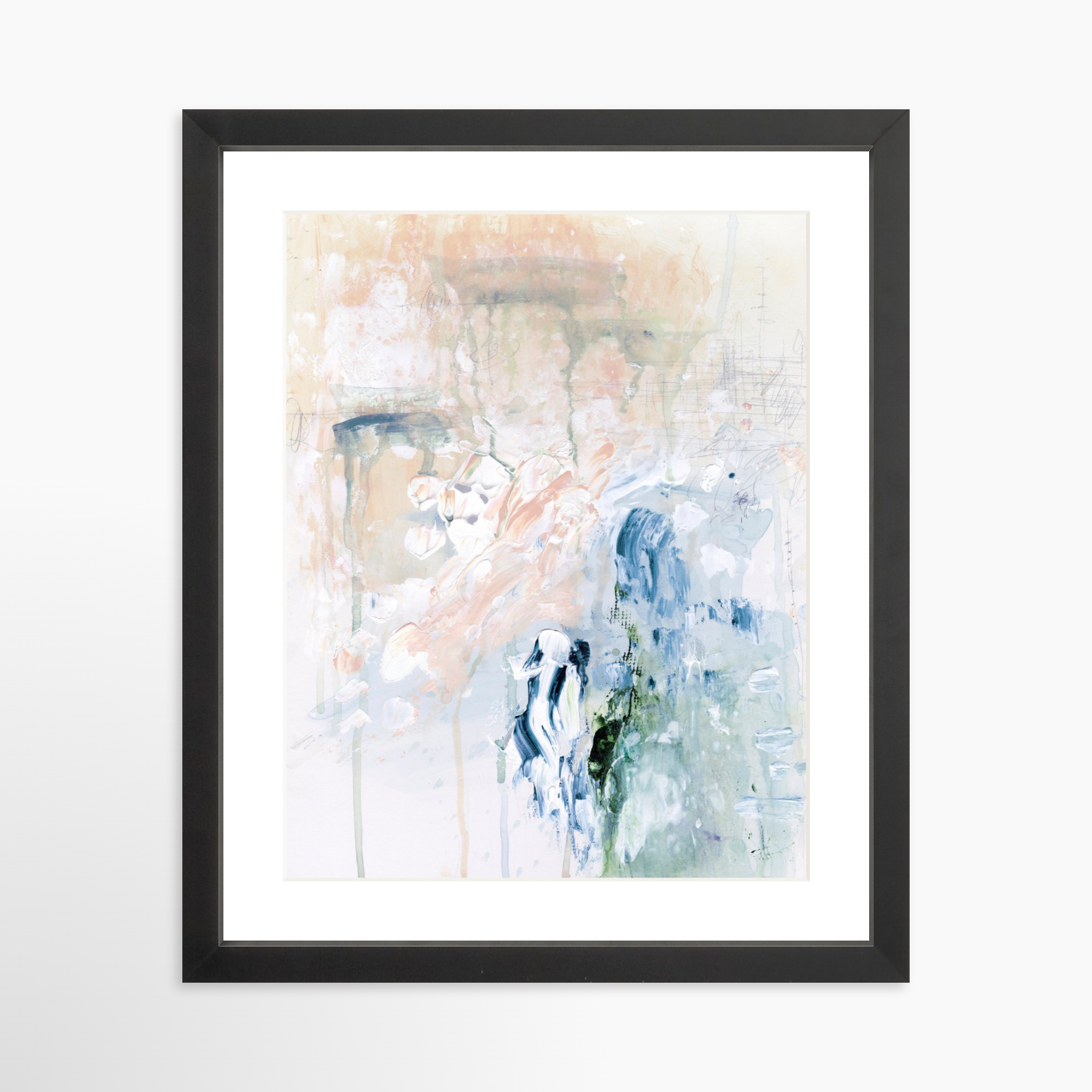 11x14 / Black Frame + White Mat