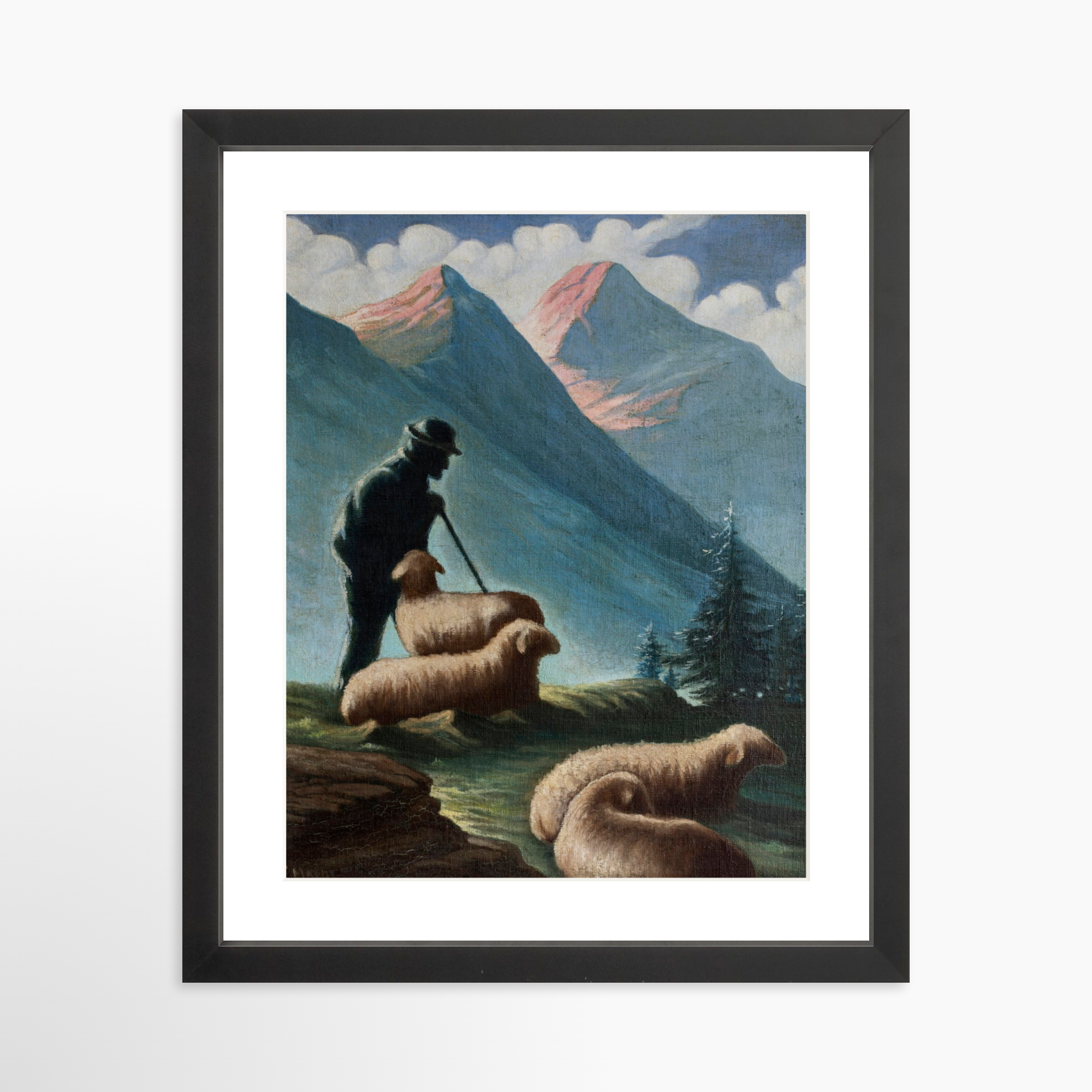 11x14 / Black Frame + White Mat