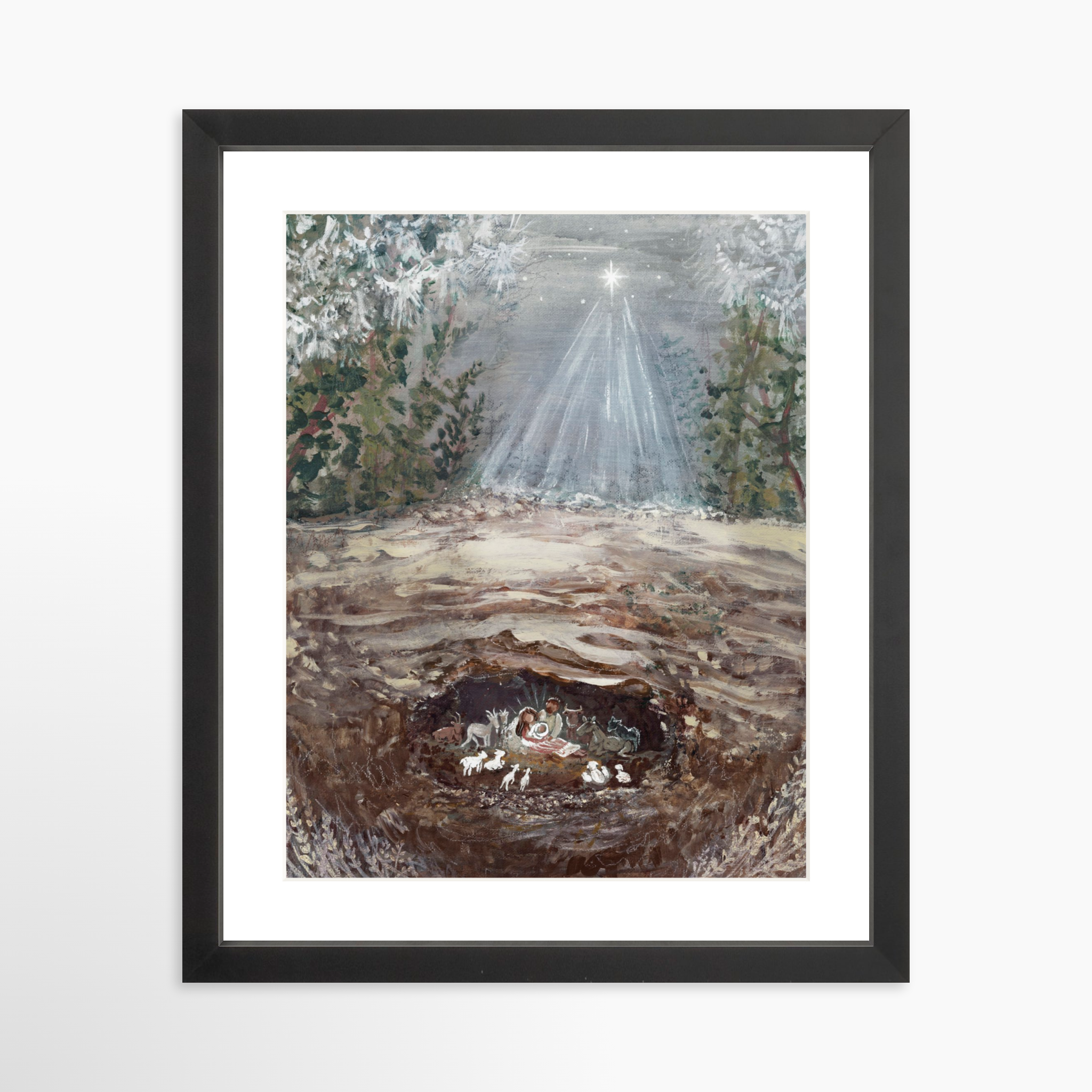 11x14 / Black Frame + White Mat