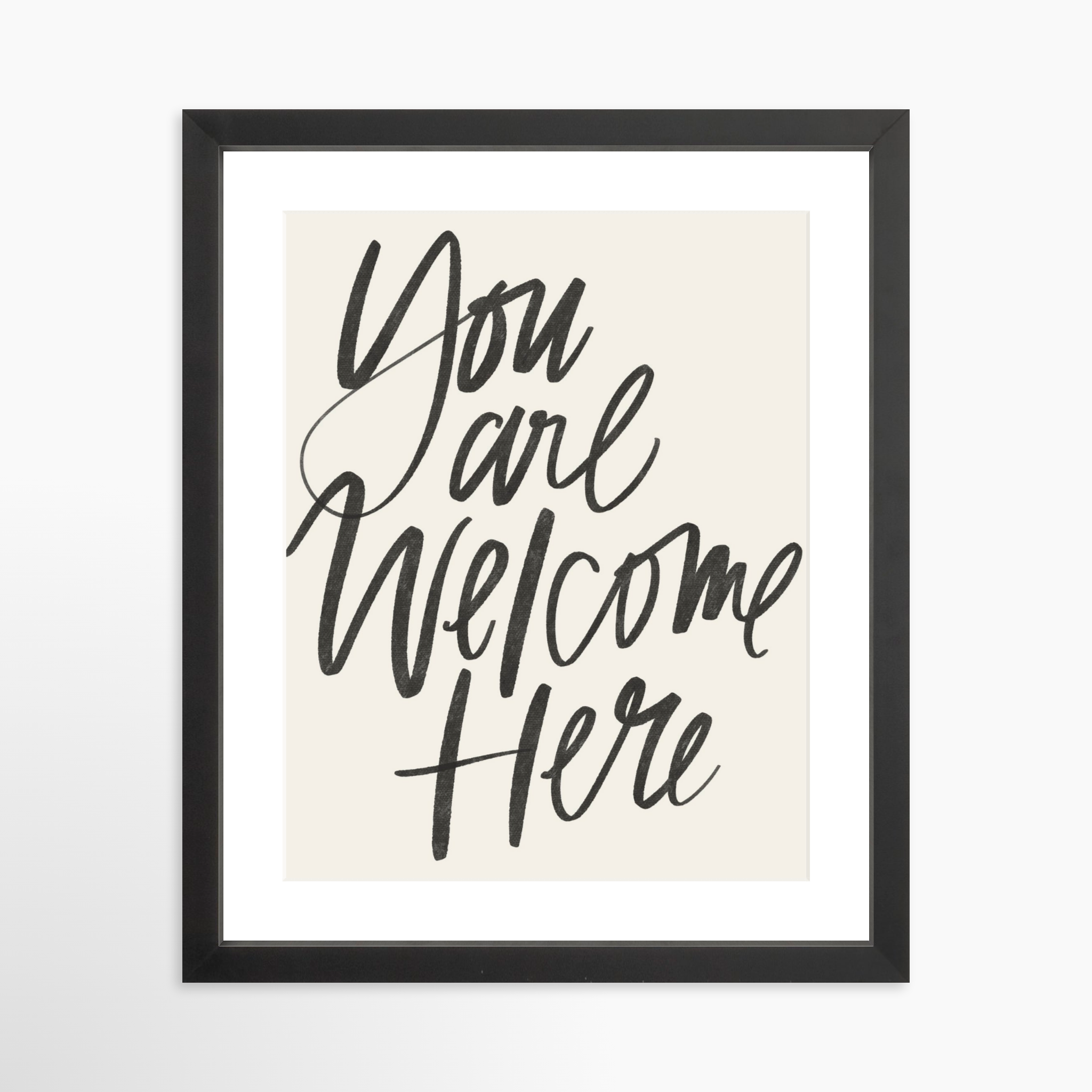 11x14 / Black Frame + White Mat