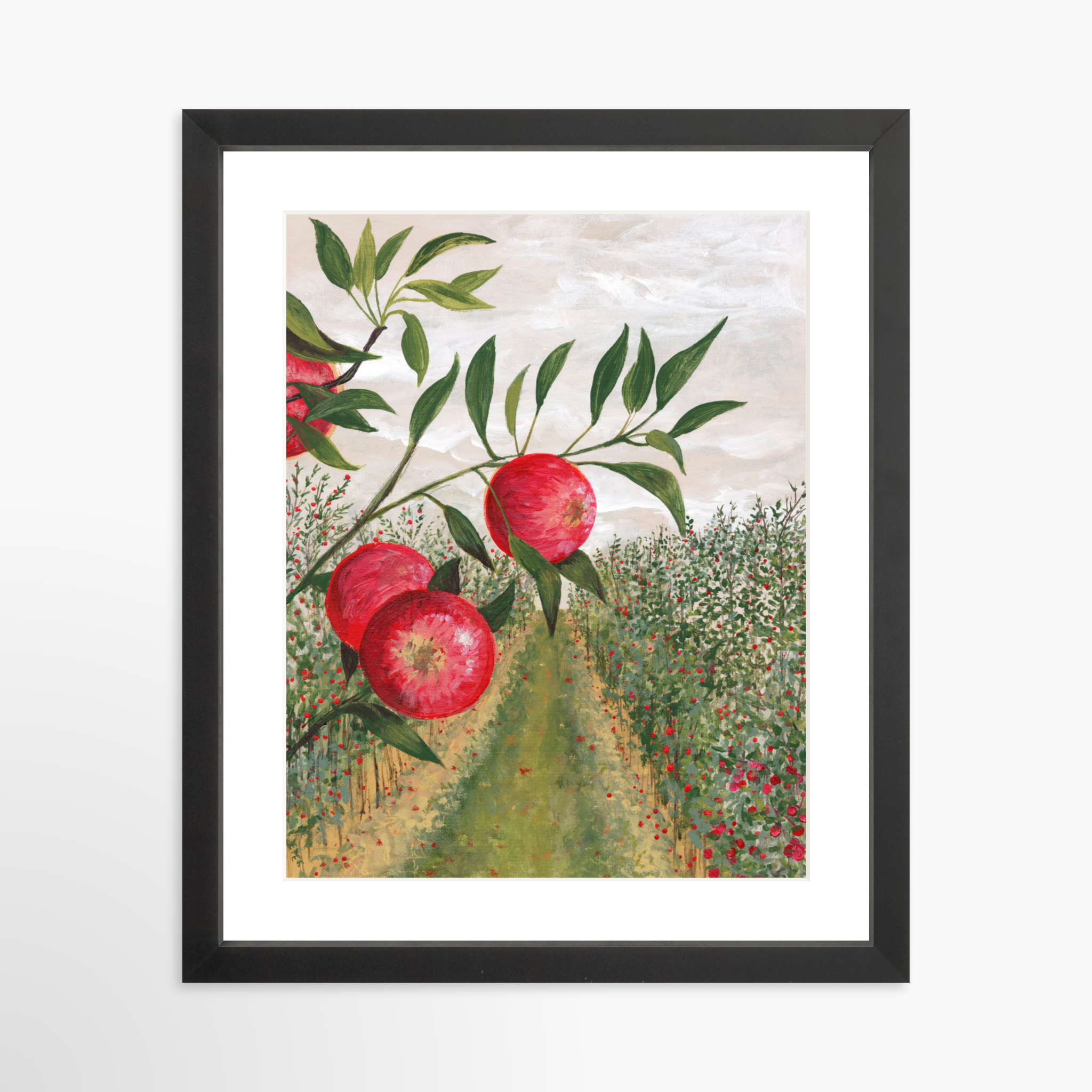 11x14 / Black Frame + White Mat