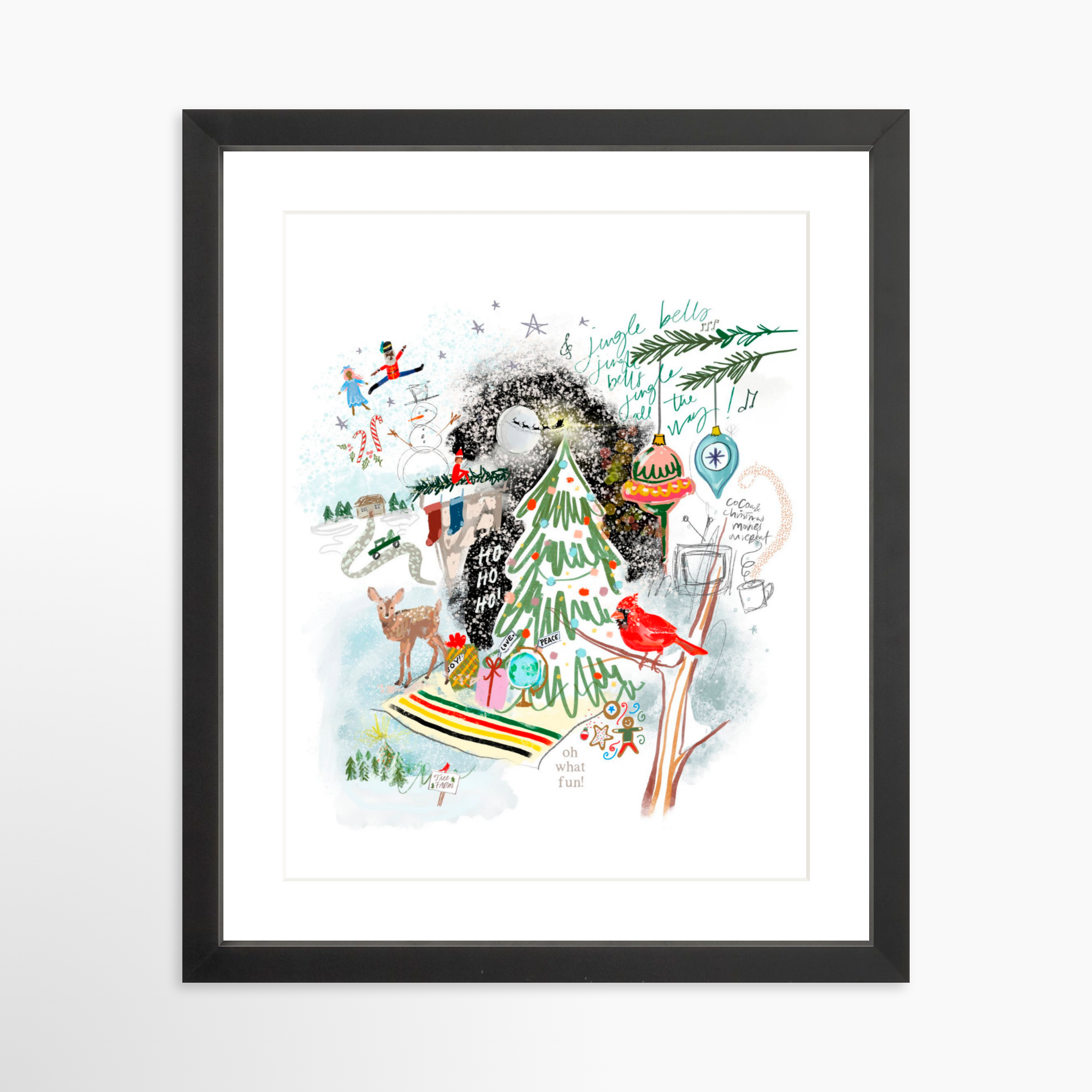 11x14 / Black Frame + White Mat