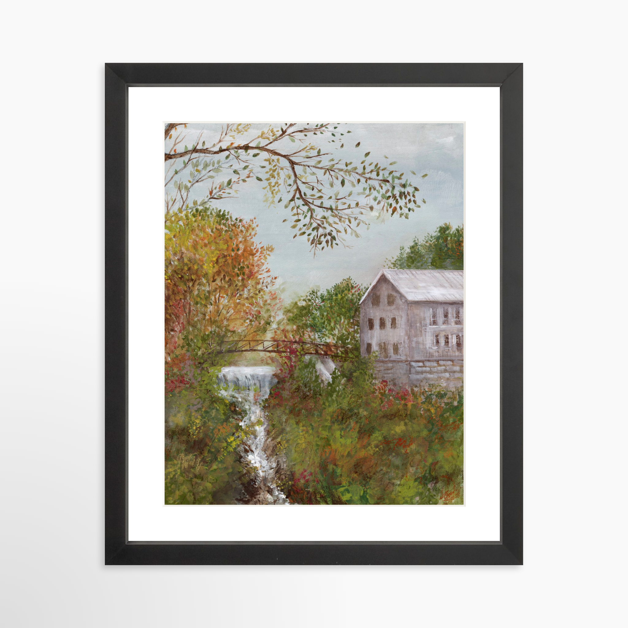 11x14 / Black Frame + White Mat