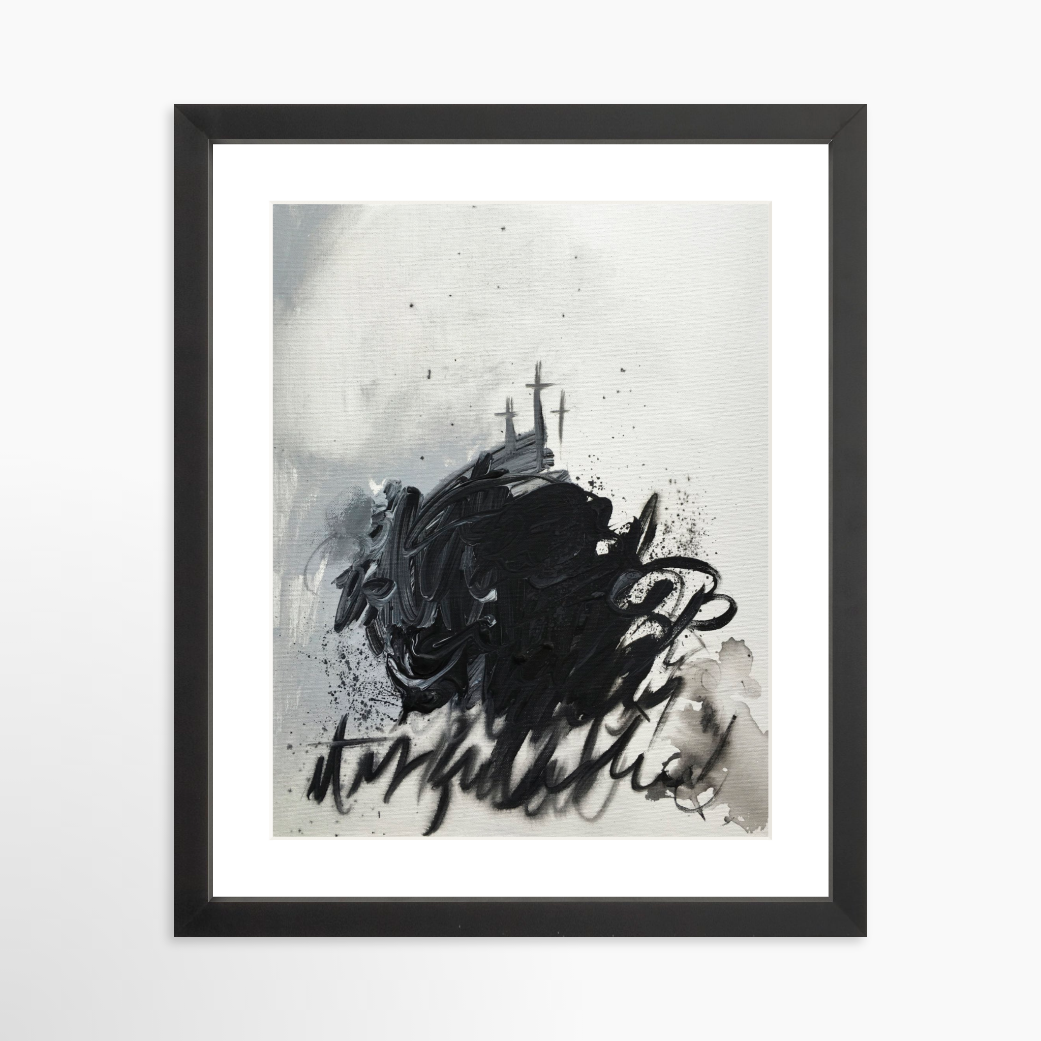 11x14 / Black Frame + White Mat