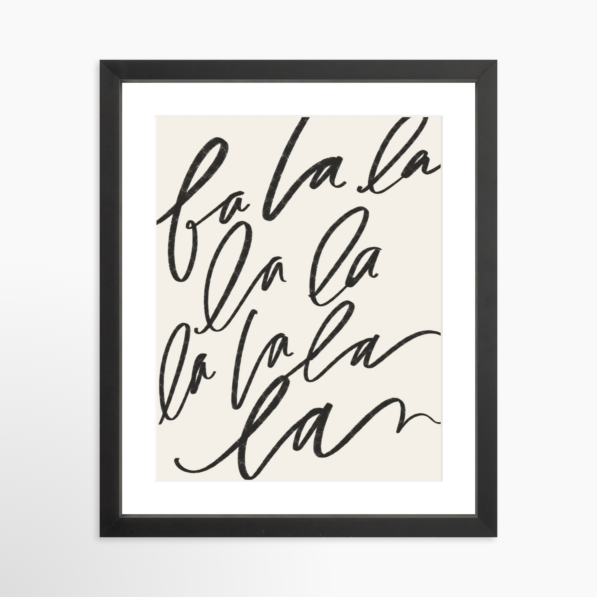 11x14 / Black Frame + White Mat