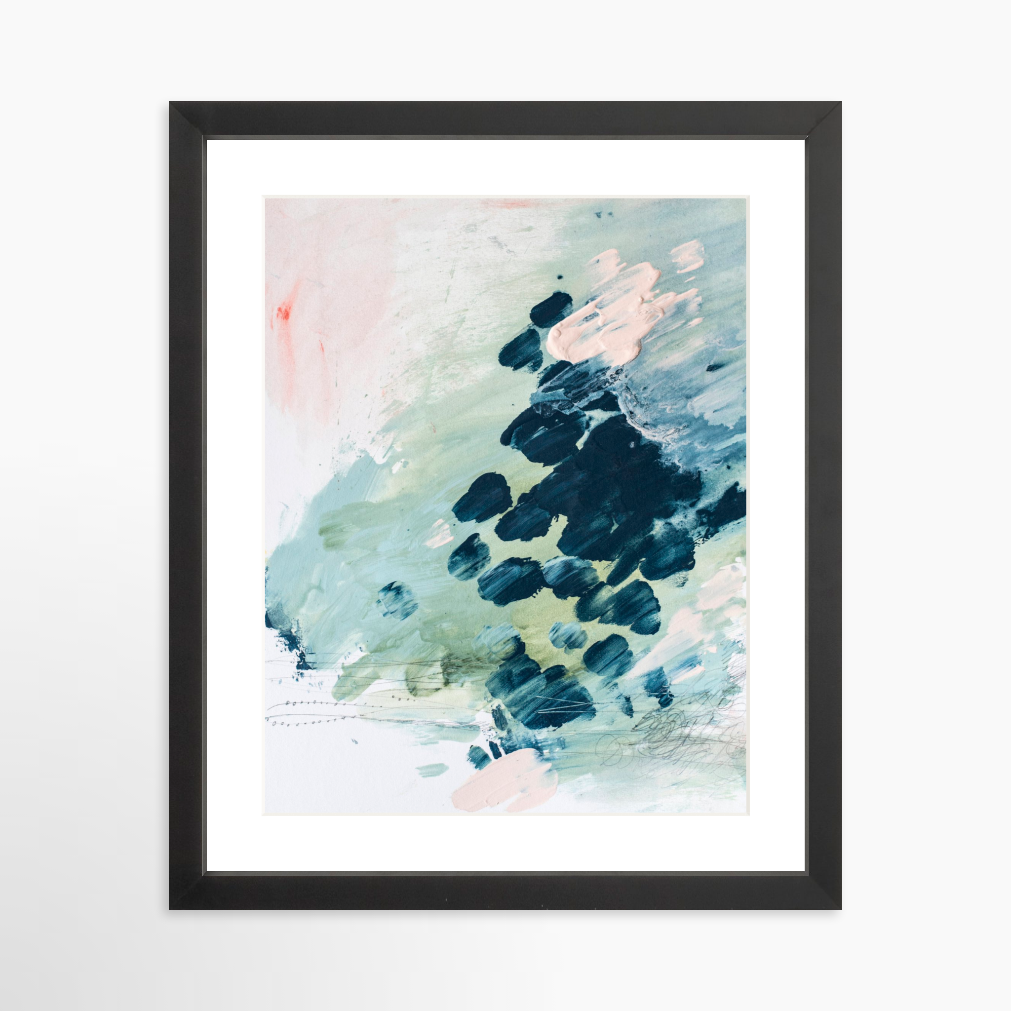 11x14 / Black Frame + White Mat