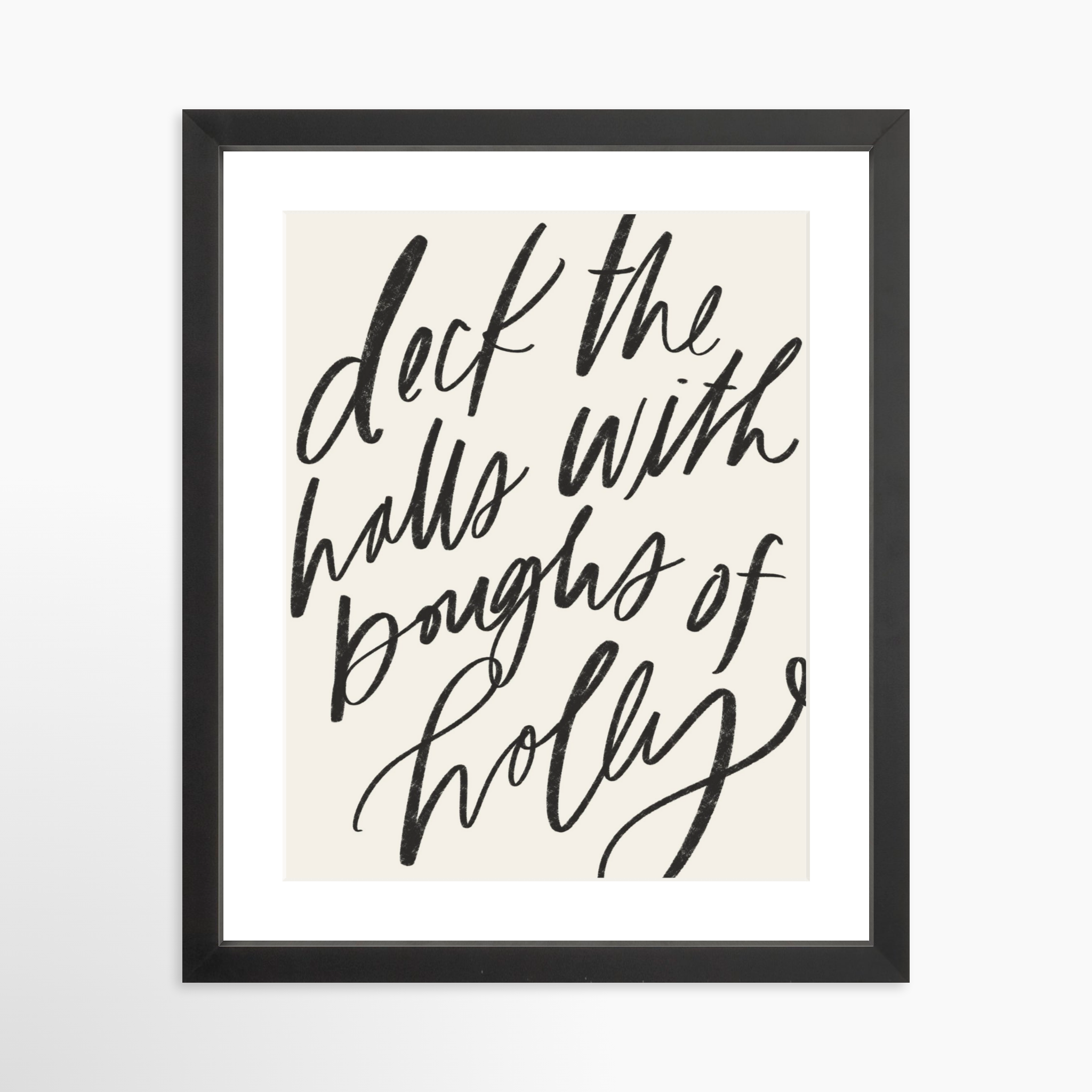 11x14 / Black Frame + White Mat