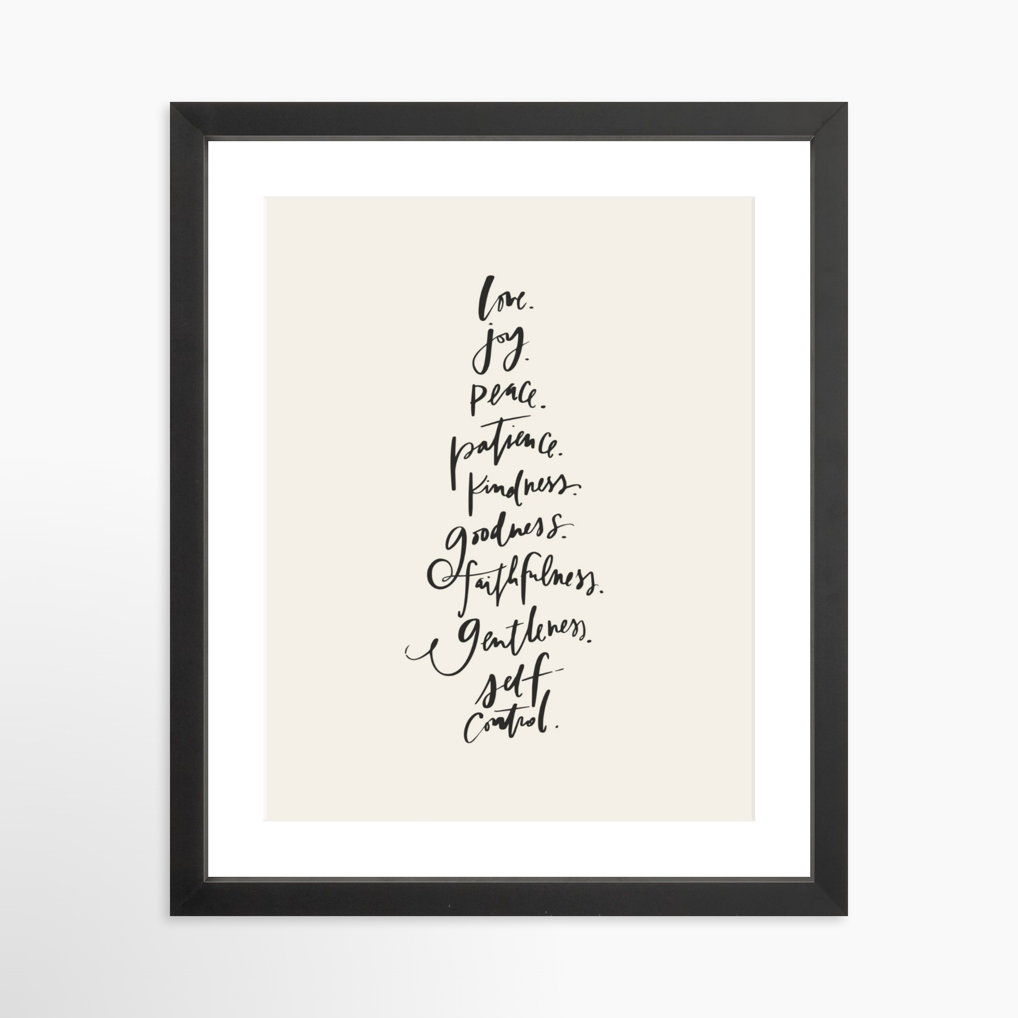 11x14 / Black Frame + White Mat