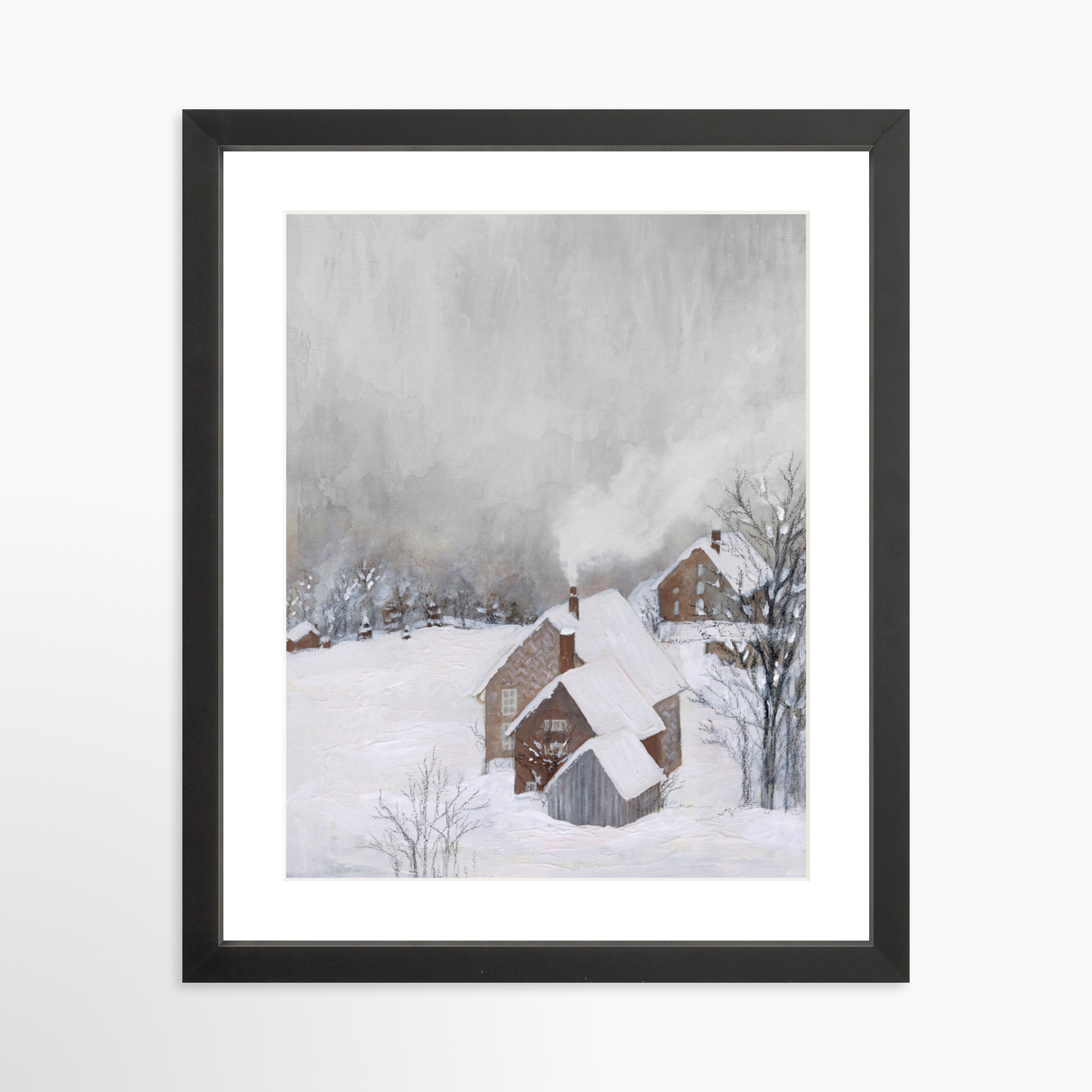 11x14 / Black Frame + White Mat