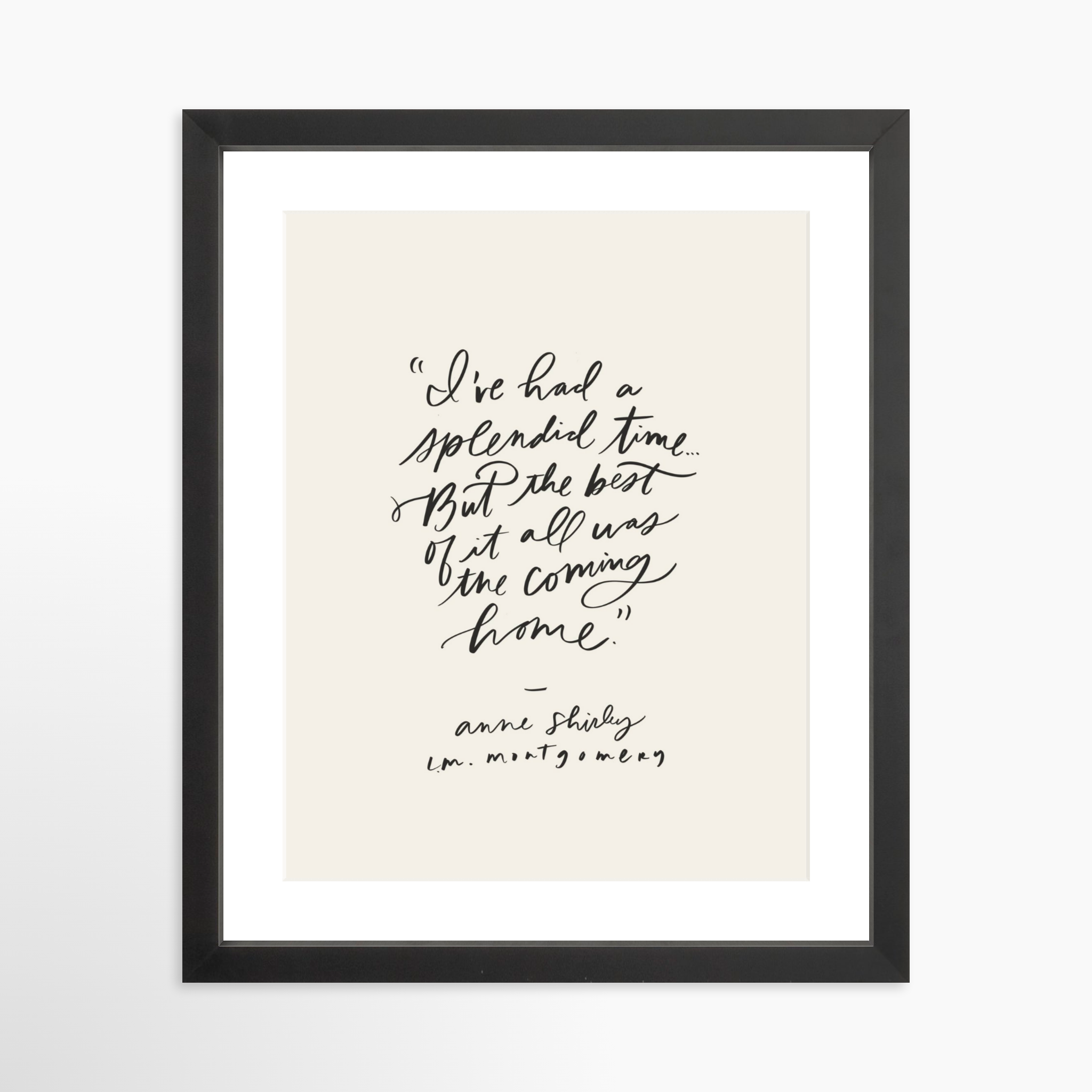 11x14 / Black Frame + White Mat