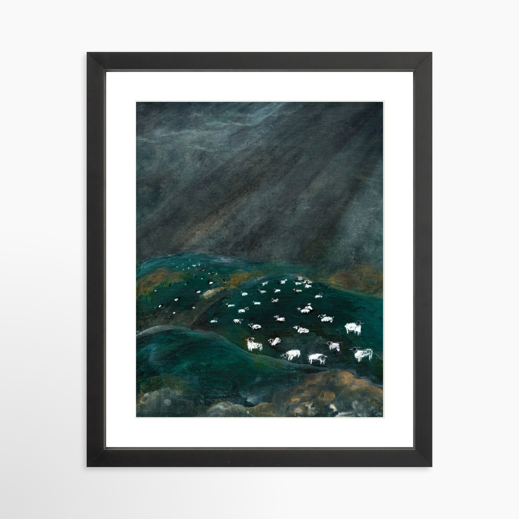 11x14 / Black Frame + White Mat