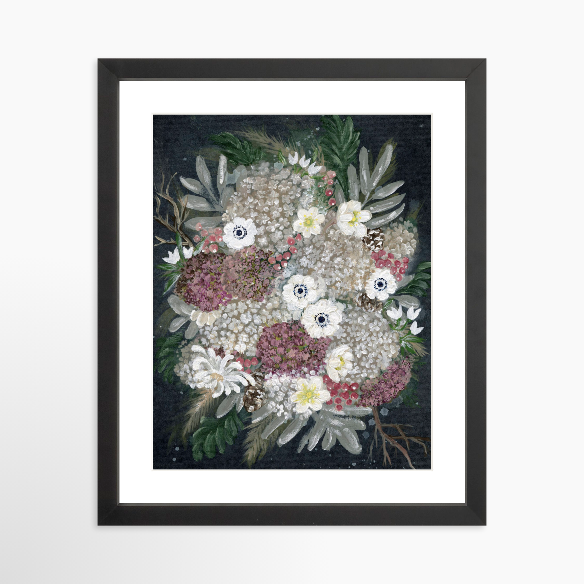 11x14 / Black Frame + White Mat