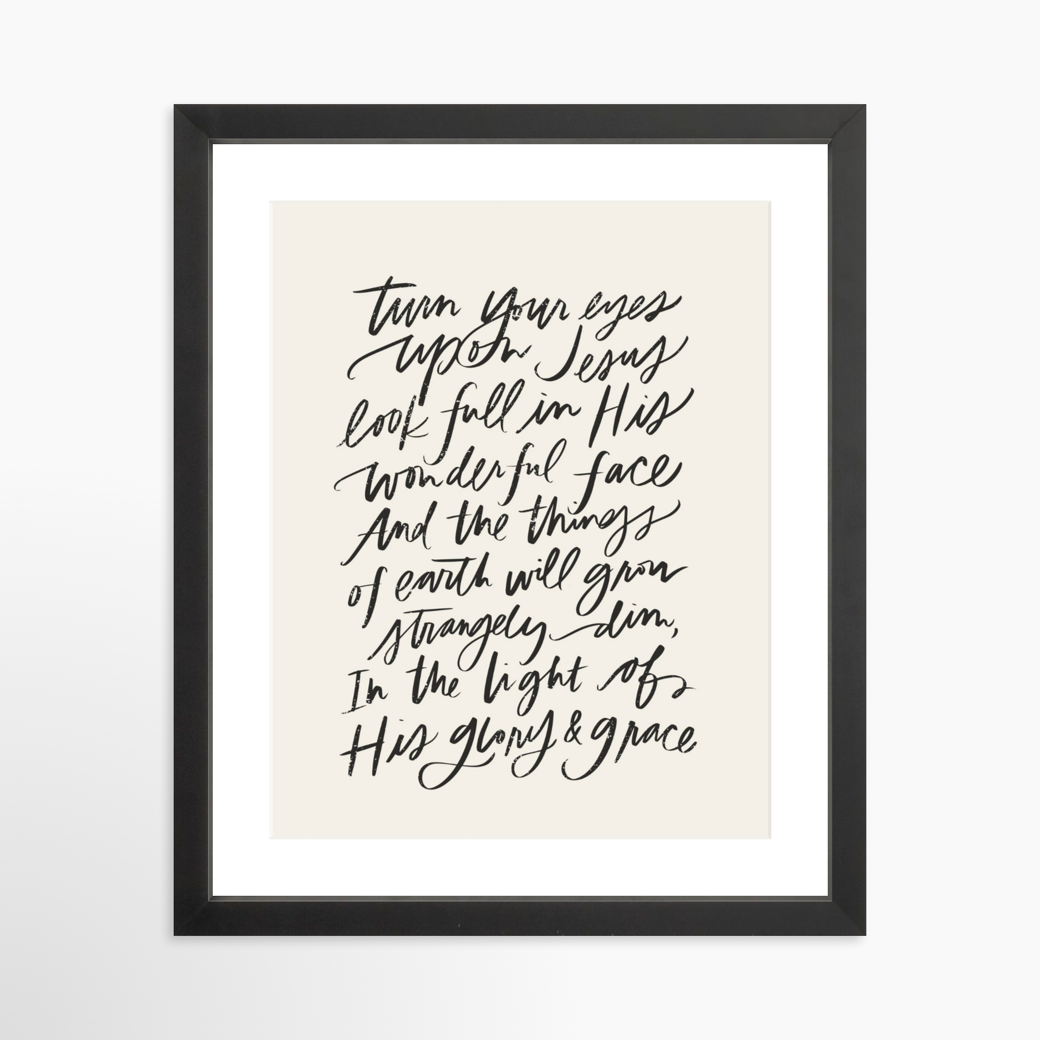 11x14 / Black Frame + White Mat