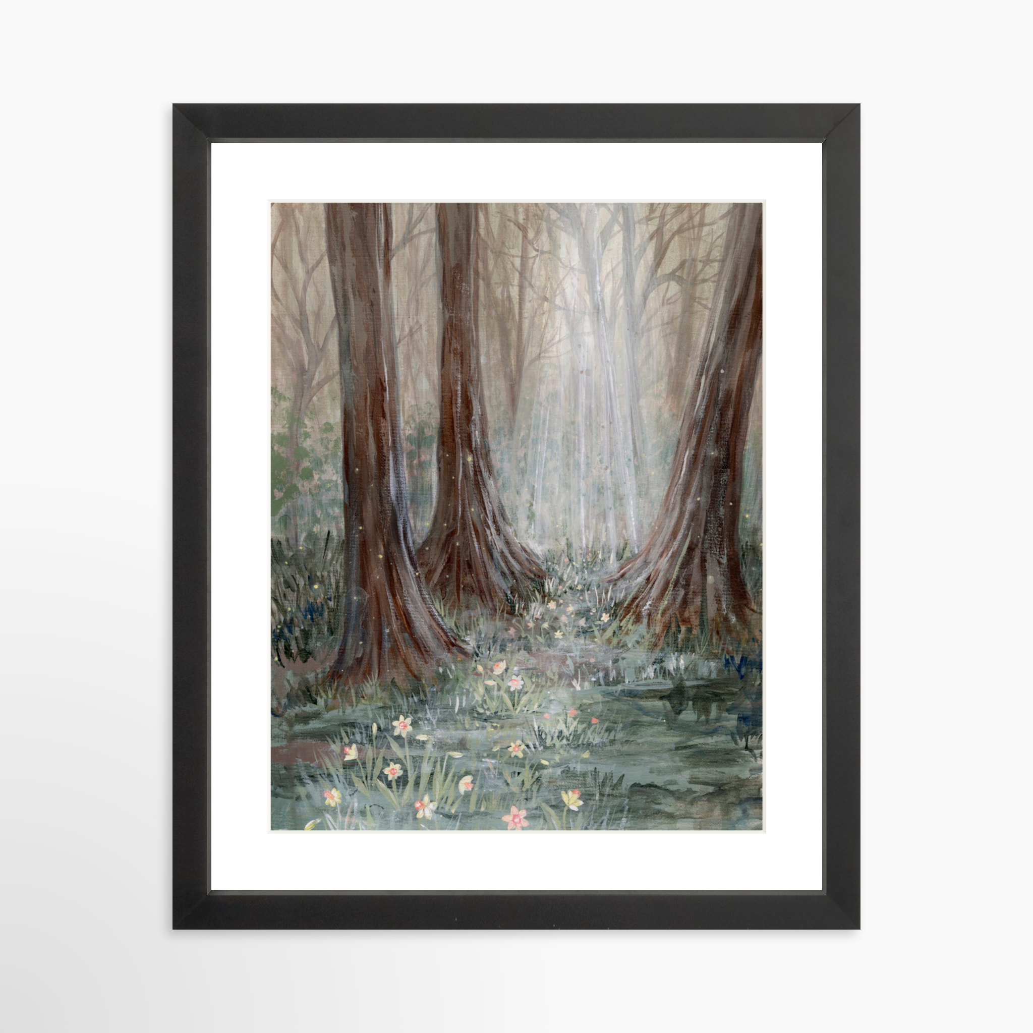 11x14 / Black Frame + White Mat