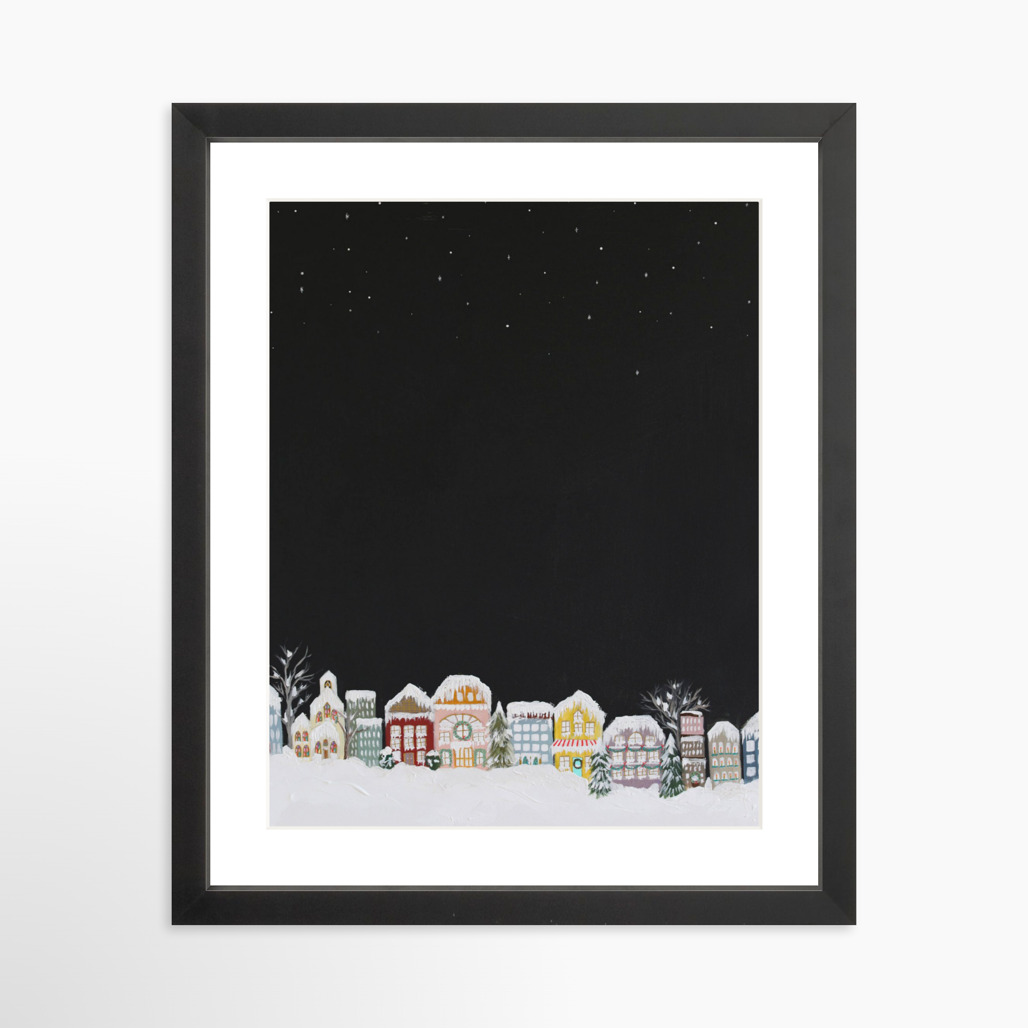 11x14 / Black Frame + White Mat