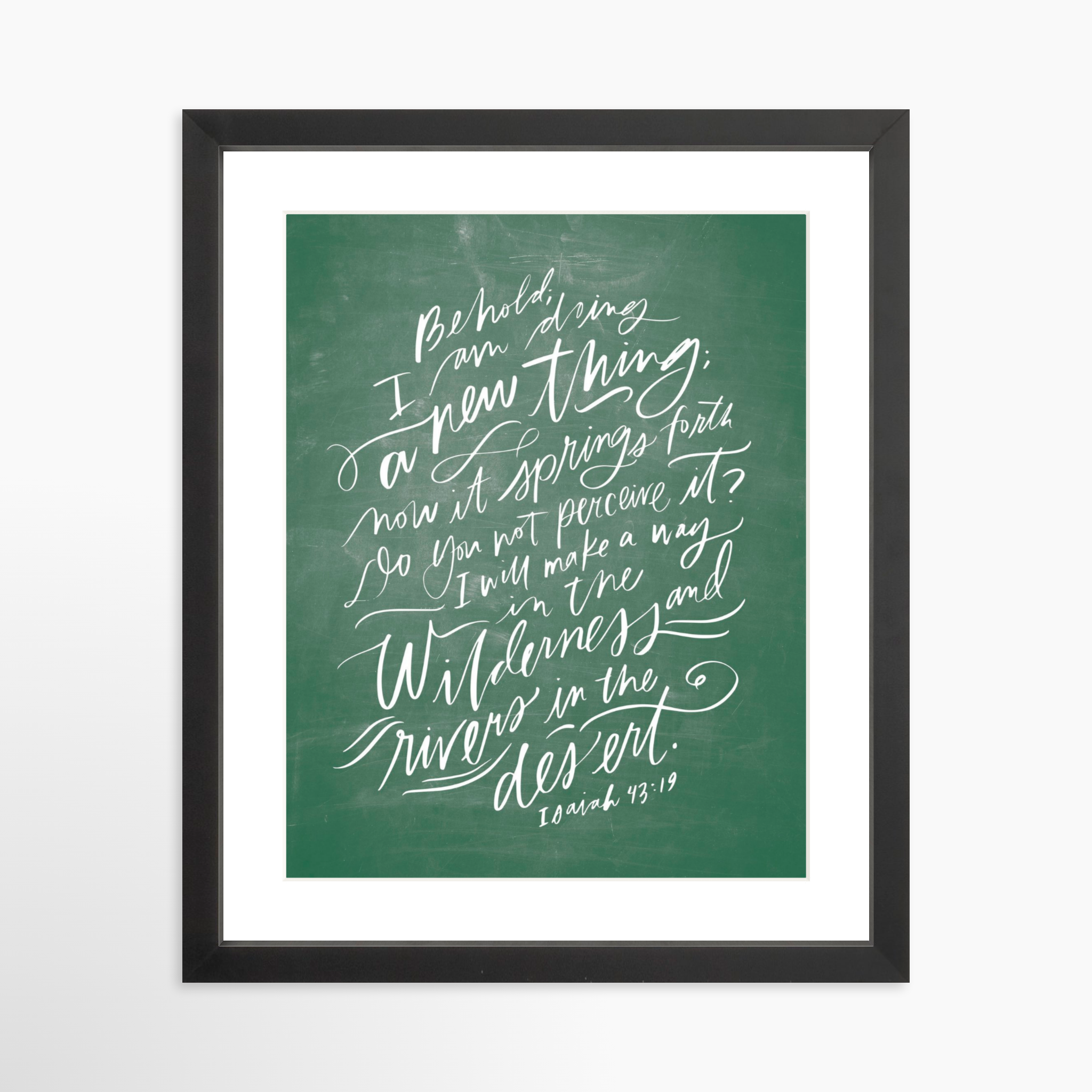 11x14 / Black Frame + White Mat