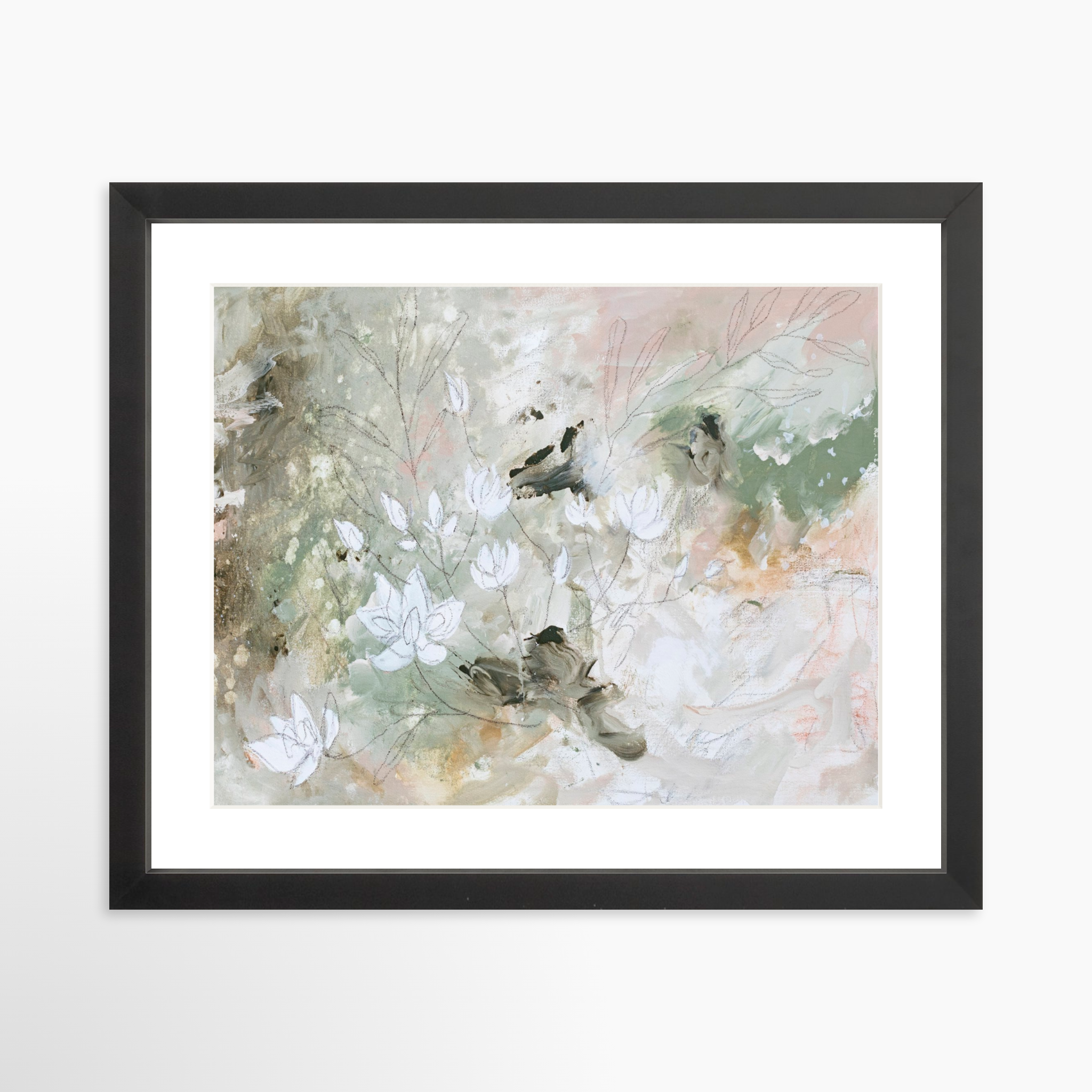 14x11 / Black Frame + White Mat