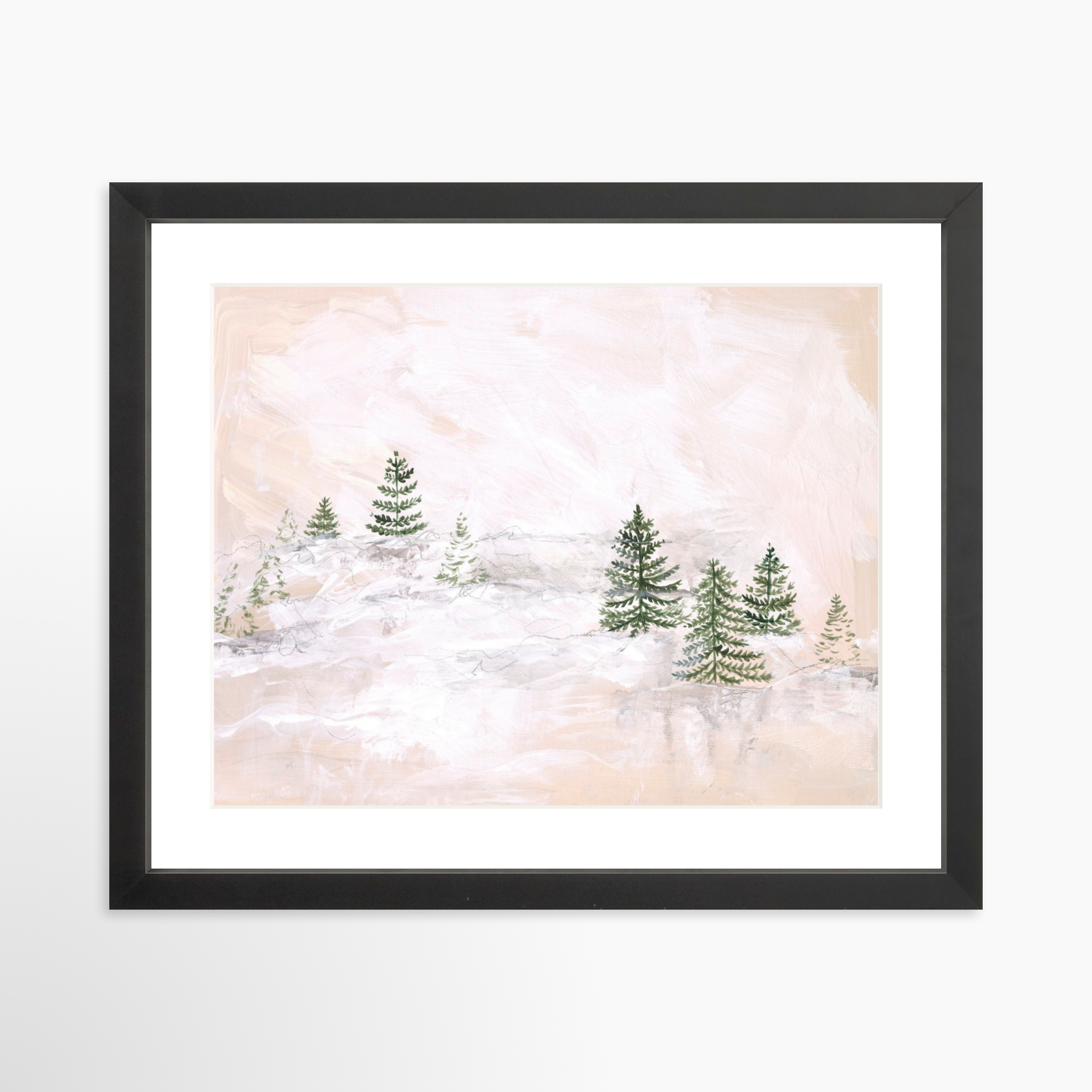 14x11 / Black Frame + White Mat