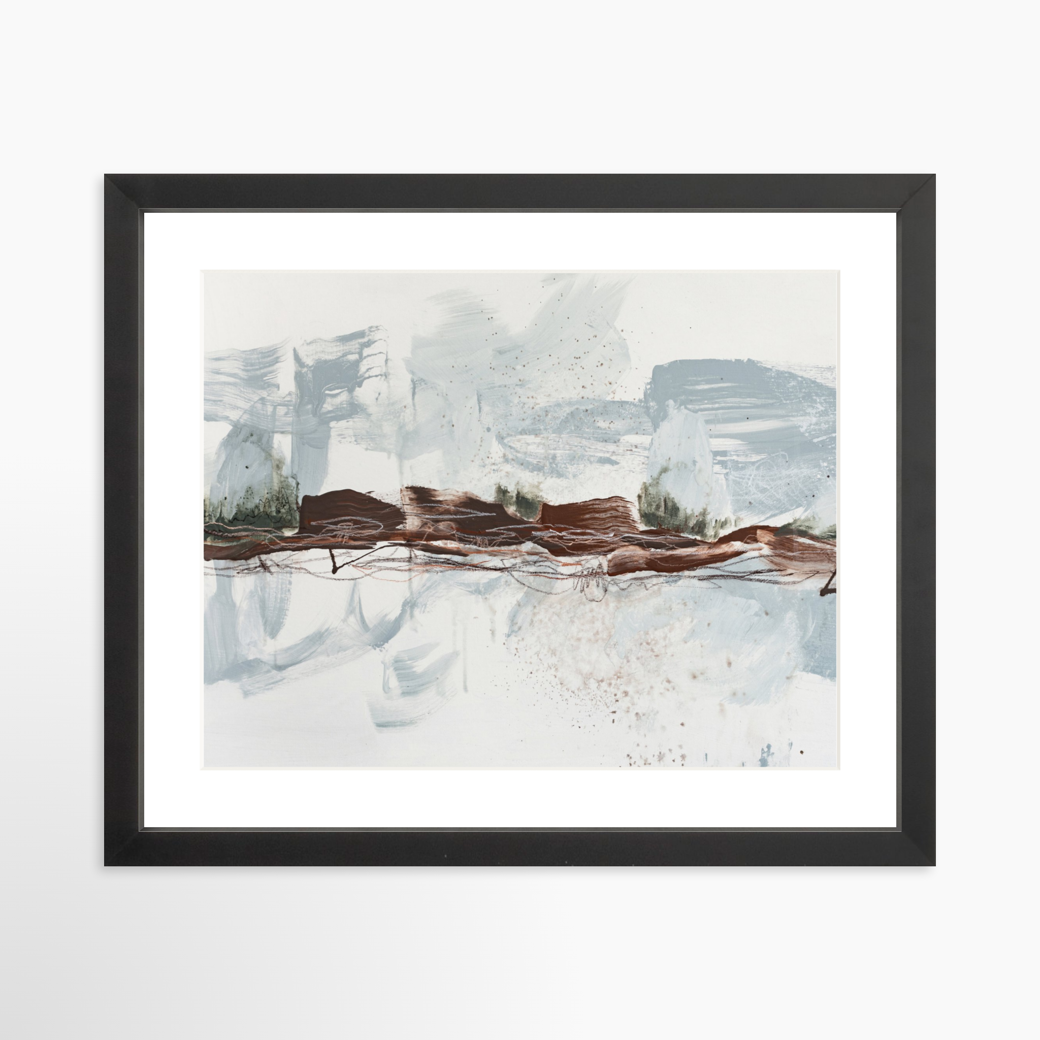 14x11 / Black Frame + White Mat