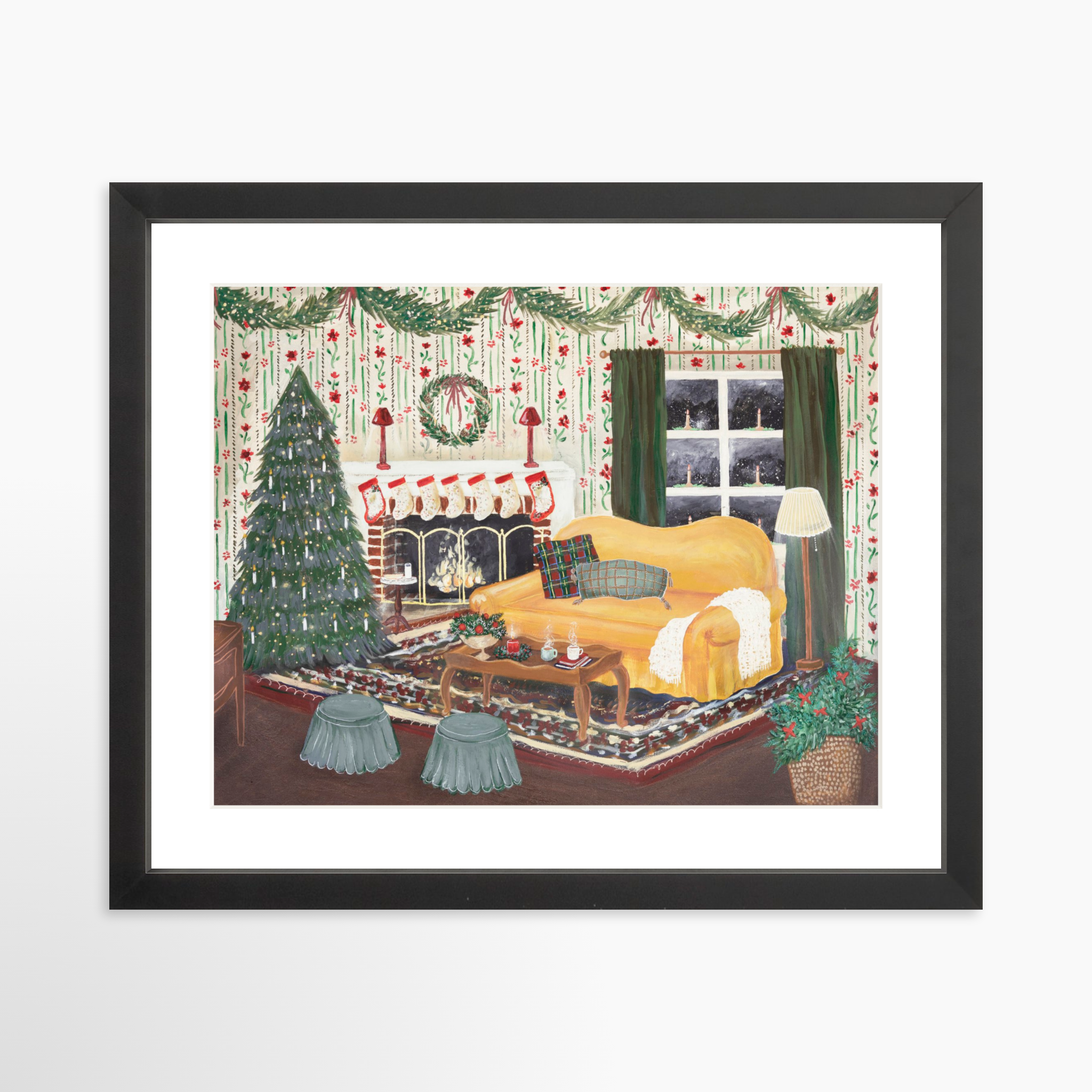 14x11 / Black Frame + White Mat