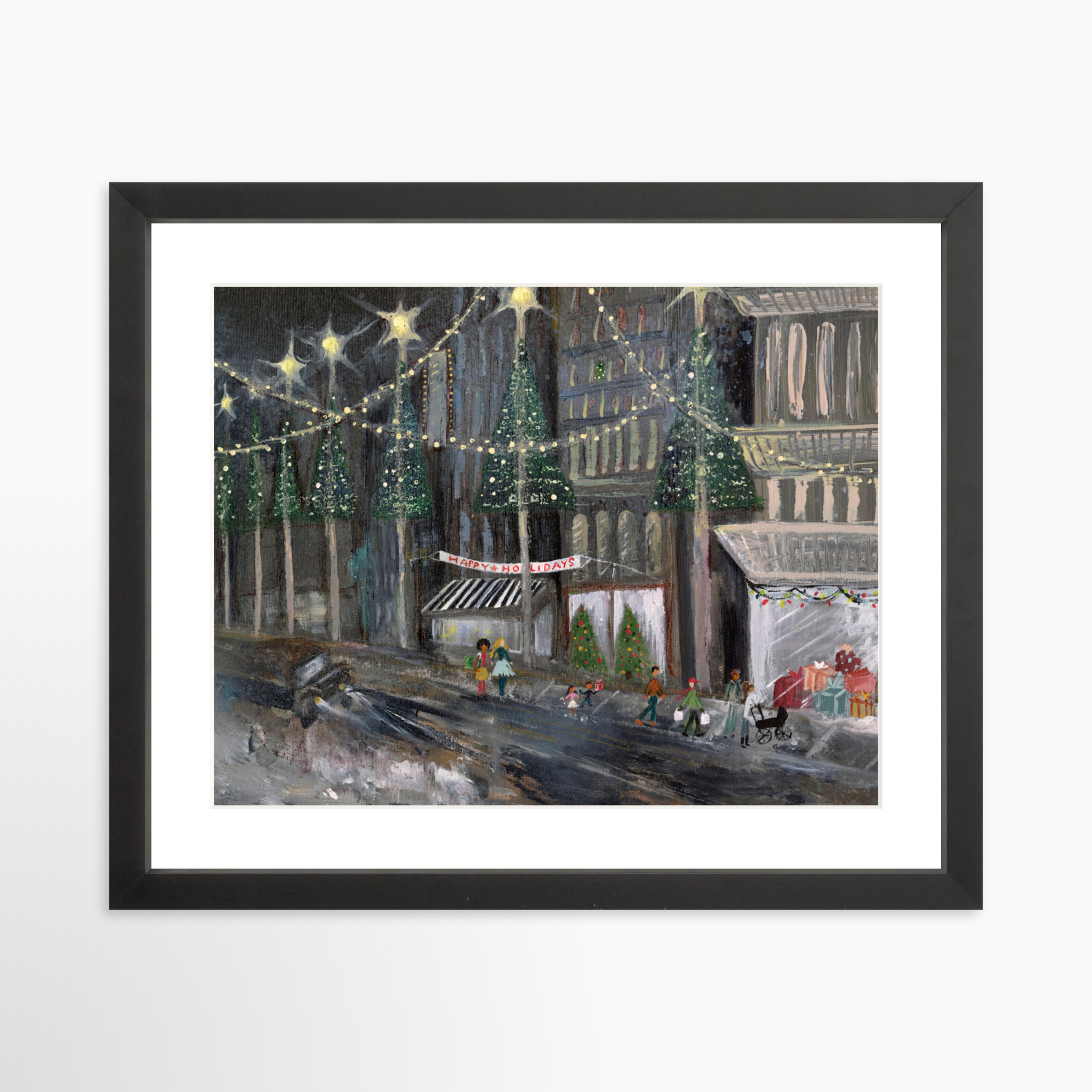 14x11 / Black Frame + White Mat