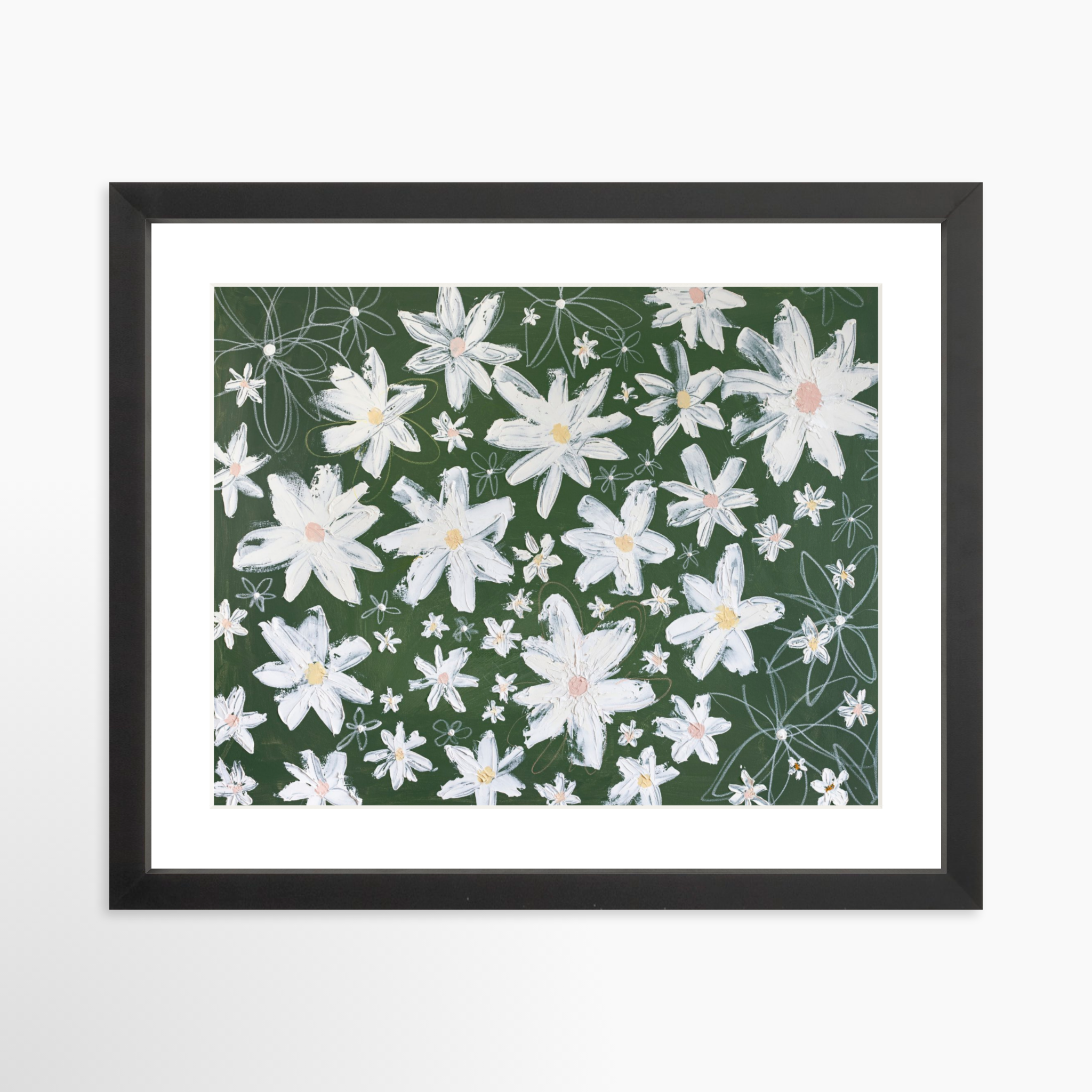 14x11 / Black Frame + White Mat