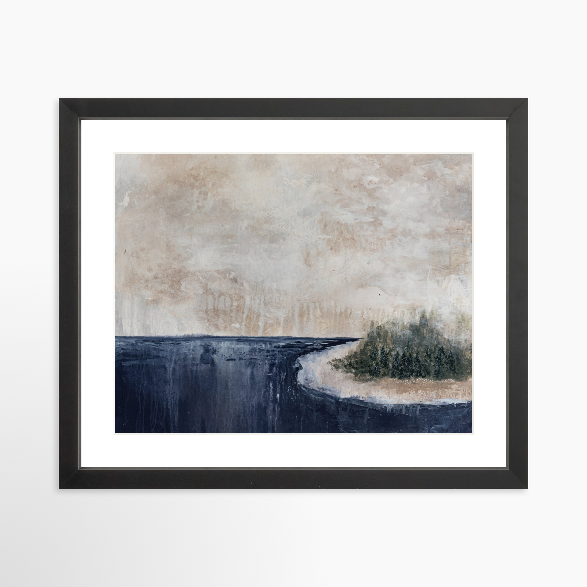 14x11 / Black Frame + White Mat