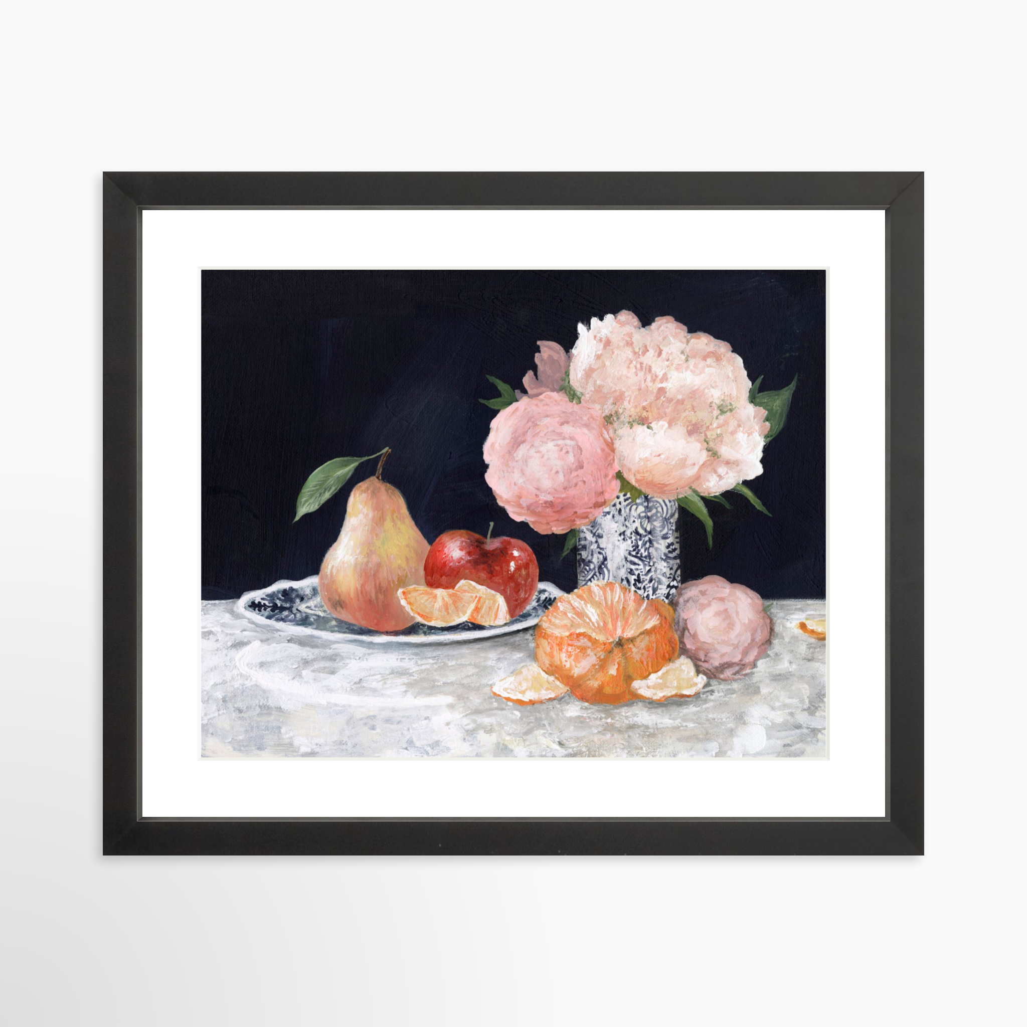 14x11 / Black Frame + White Mat