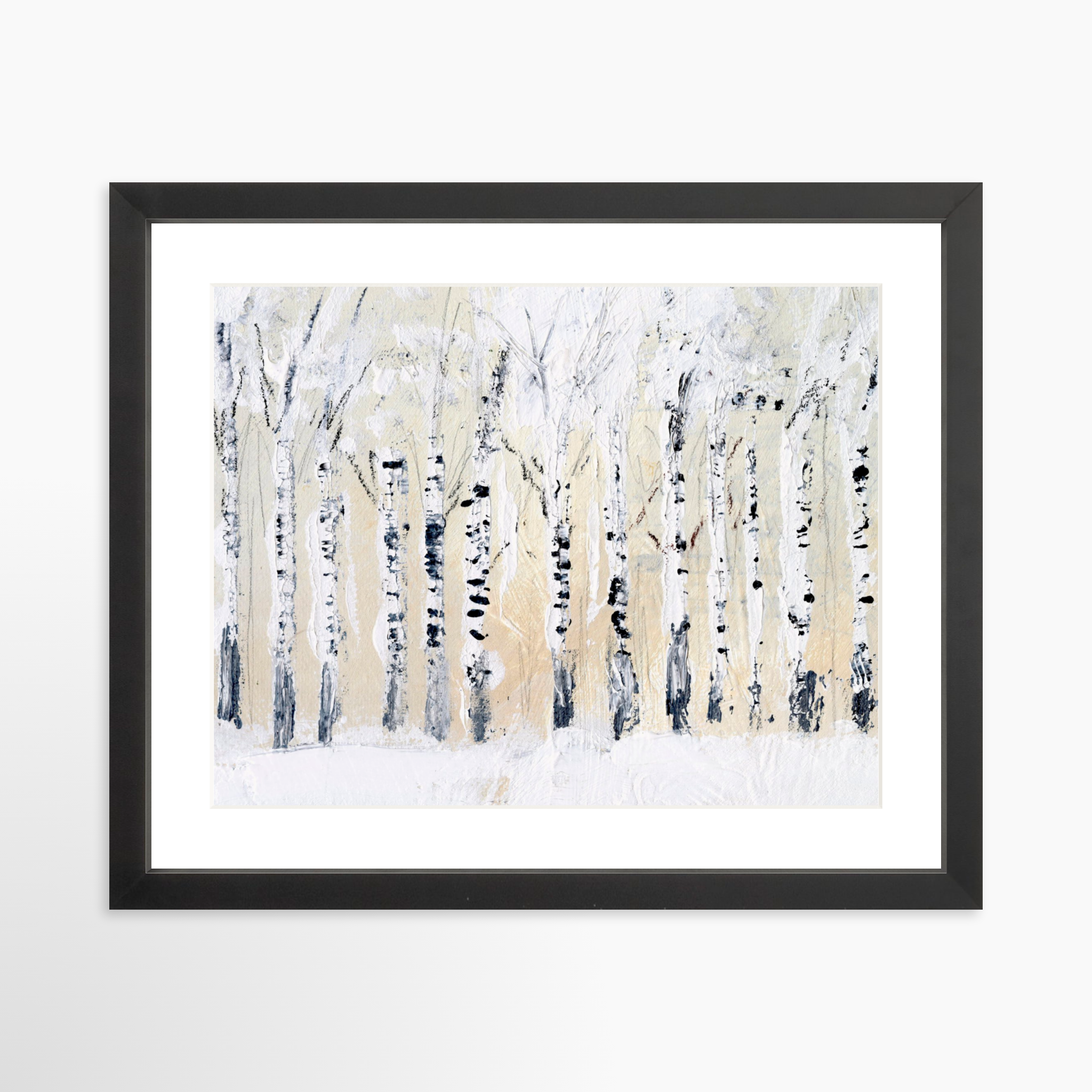 14x11 / Black Frame + White Mat