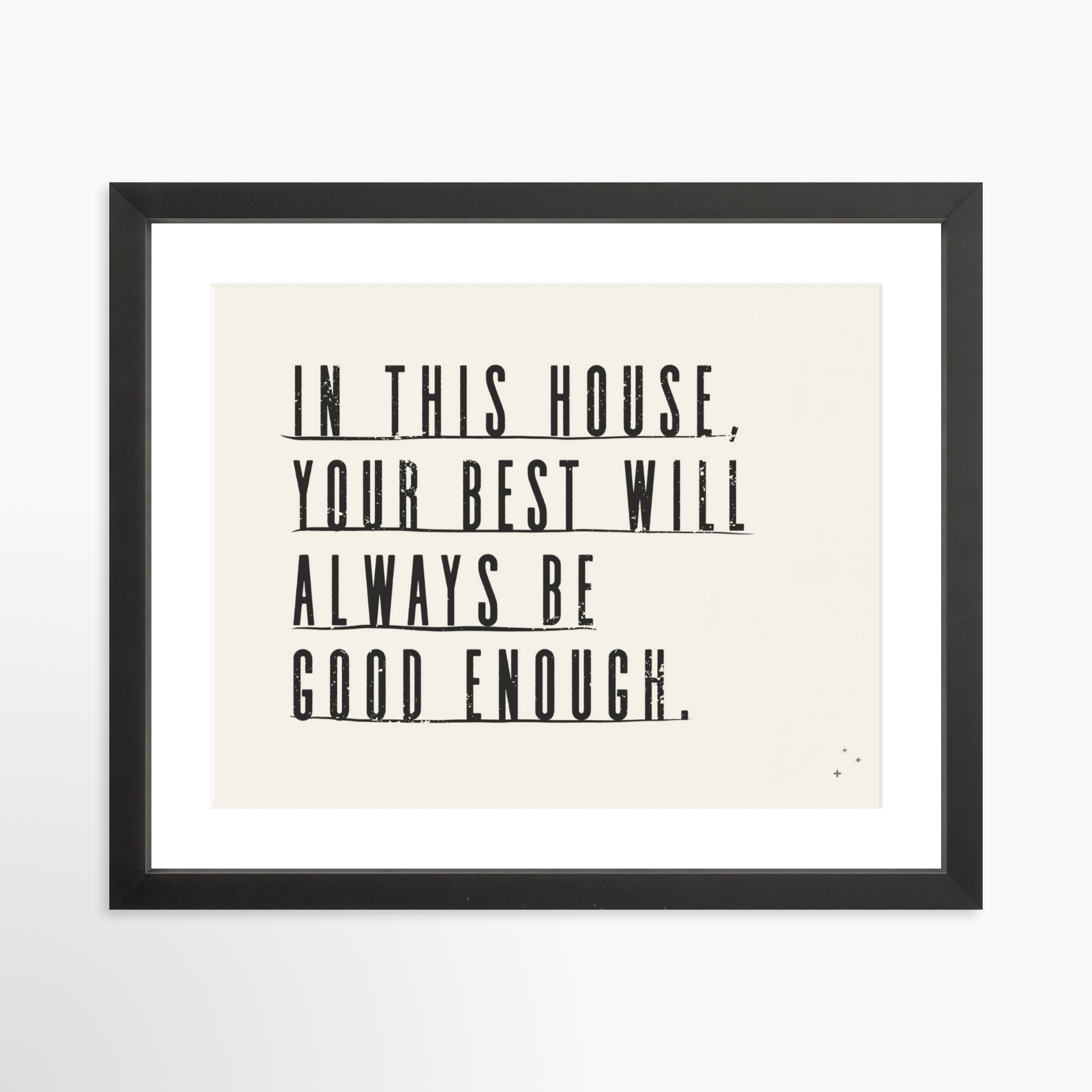 14x11 / Black Frame + White Mat