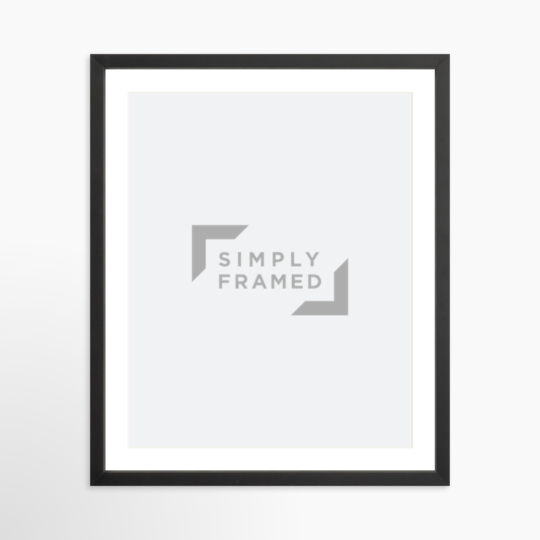 16x20 / Black Frame + White Mat