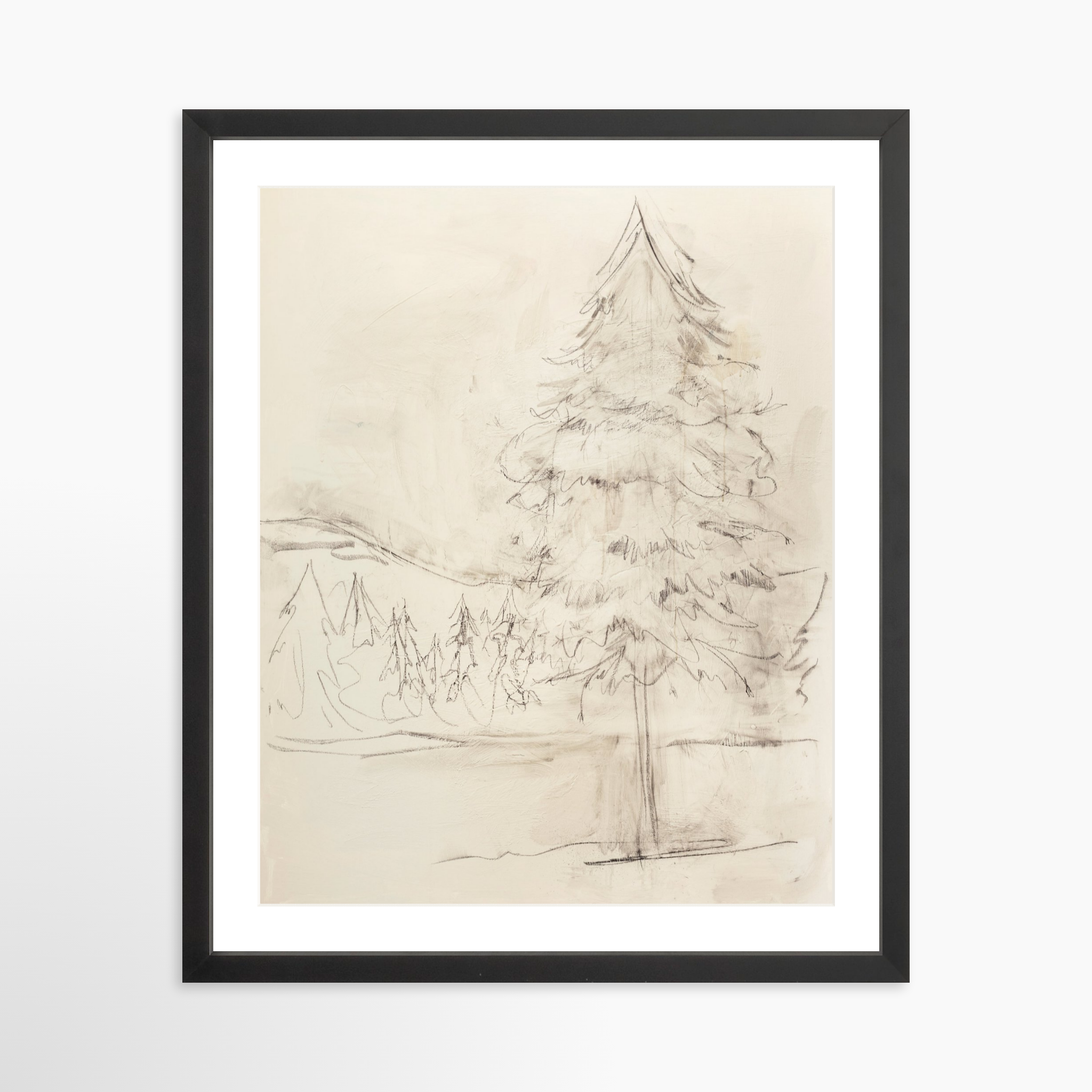 16x20 / Black Frame + White Mat