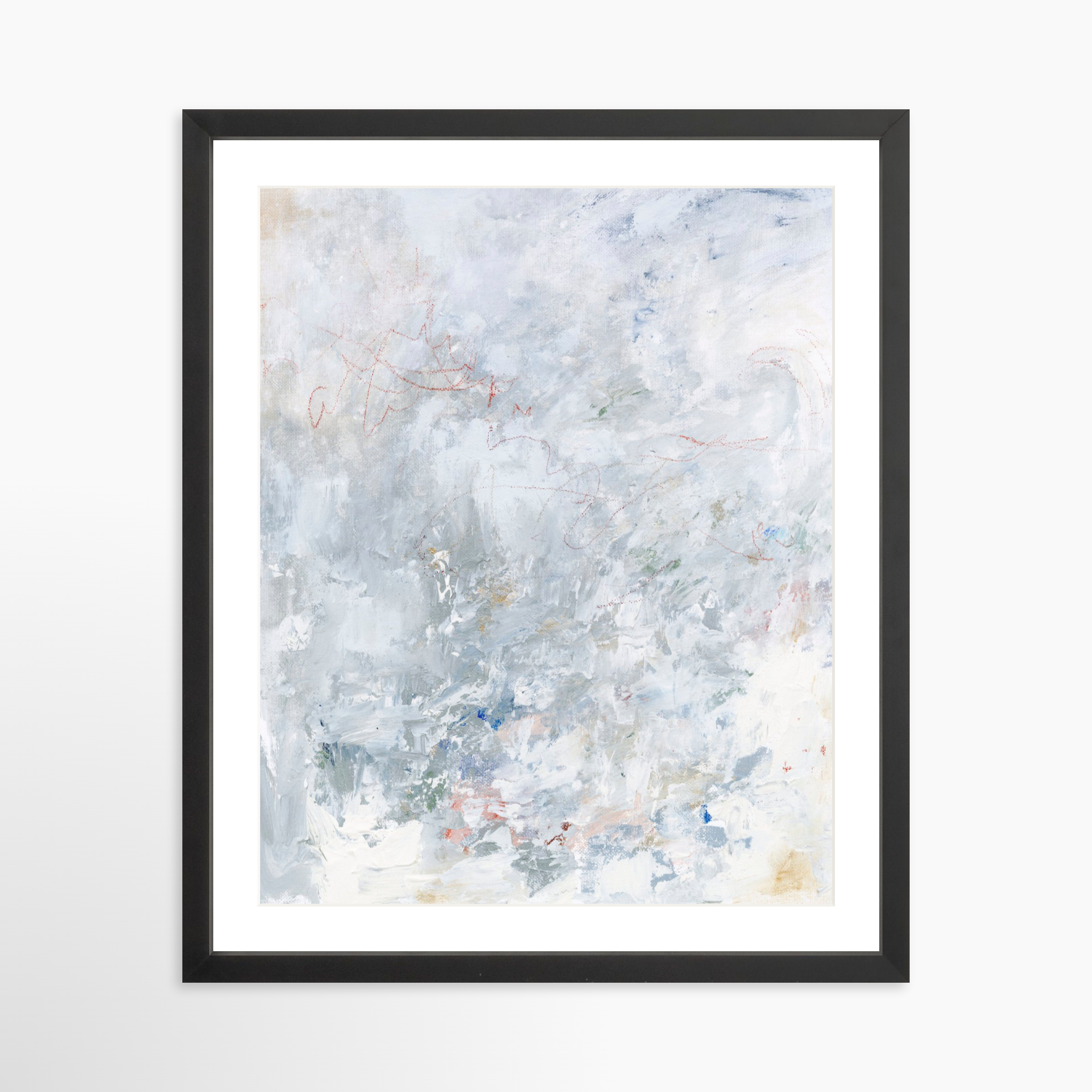 16x20 / Black Frame + White Mat