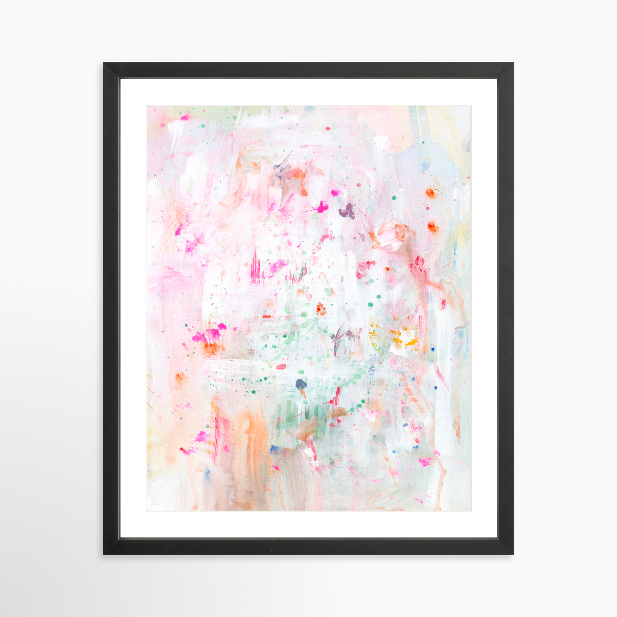 16x20 / Black Frame + White Mat