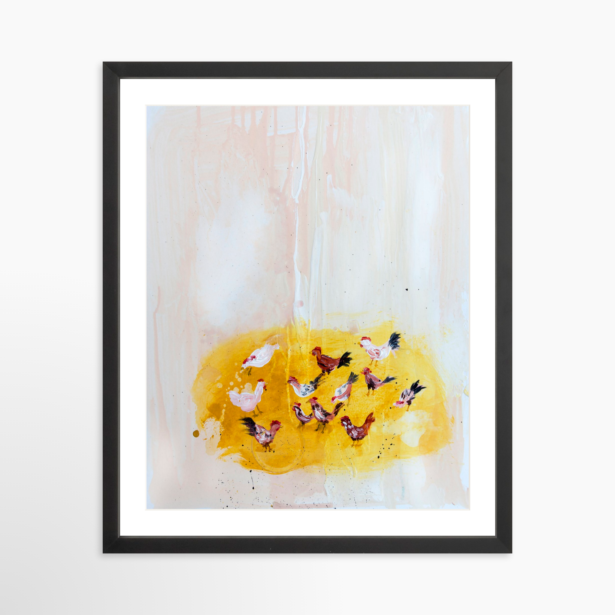16x20 / Black Frame + White Mat
