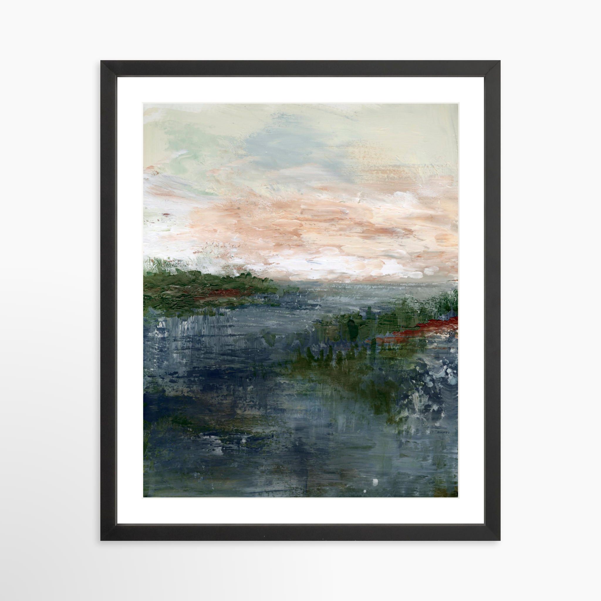 16x20 / Black Frame + White Mat
