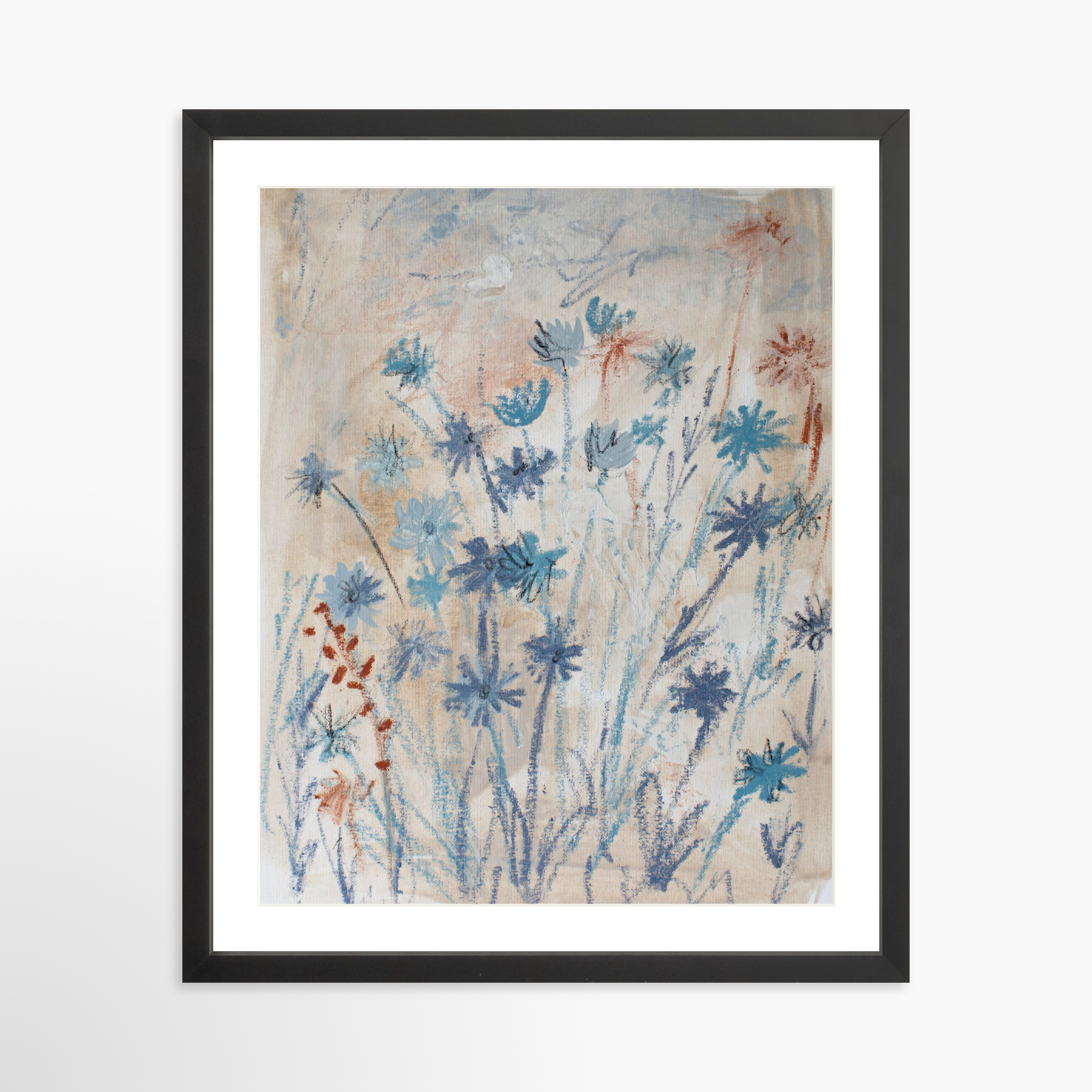16x20 / Black Frame + White Mat