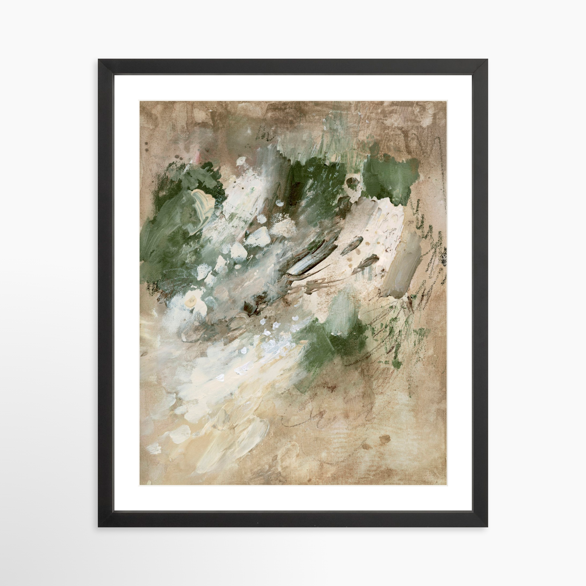 16x20 / Black Frame + White Mat